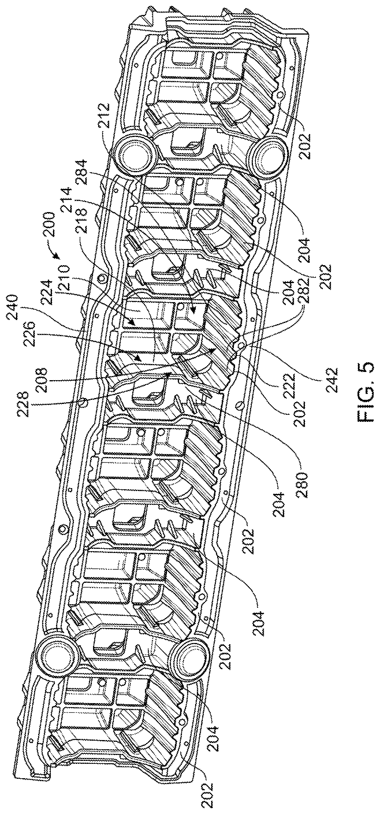 Patent US12617469 Figure 5 – Reinforcement assembly for a side sill of a vehicle