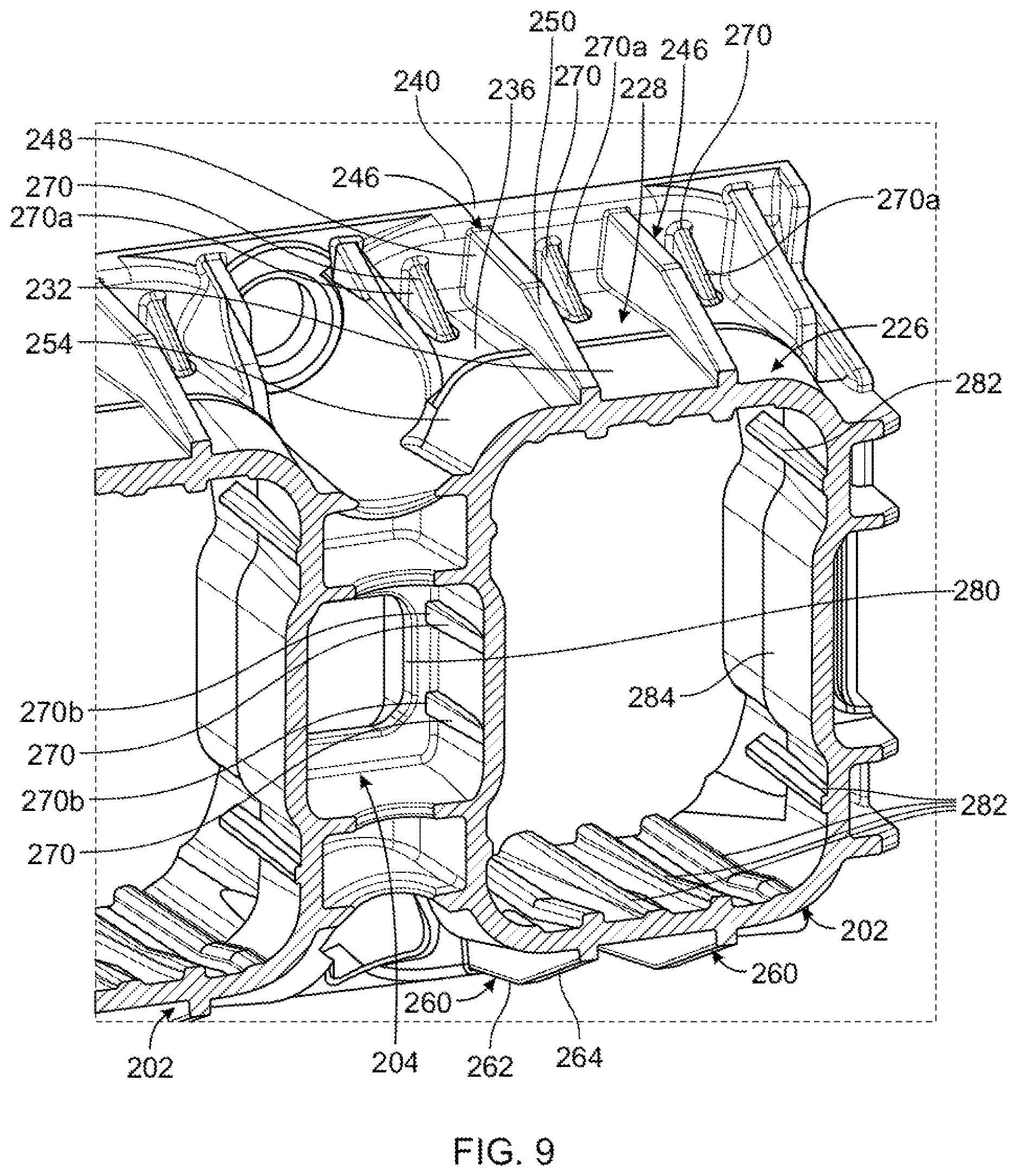 Patent US12617469 Figure 9 – Reinforcement assembly for a side sill of a vehicle