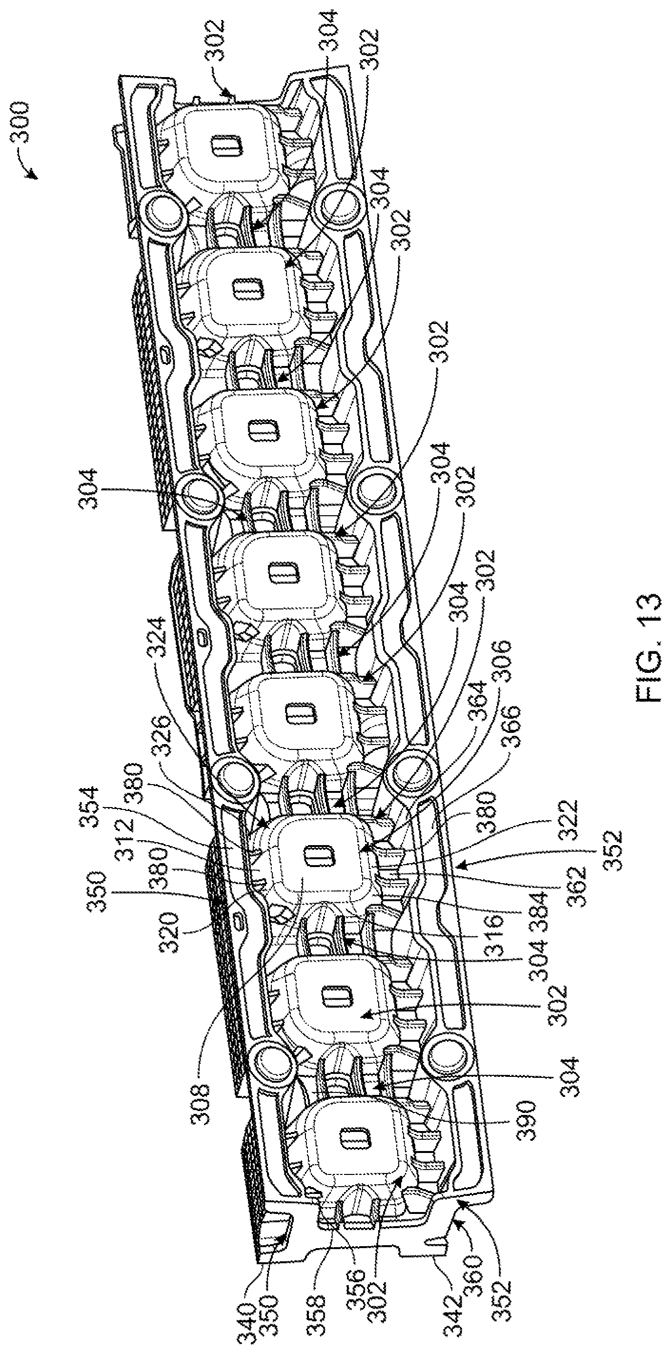Patent US12617469 Figure 13 – Reinforcement assembly for a side sill of a vehicle