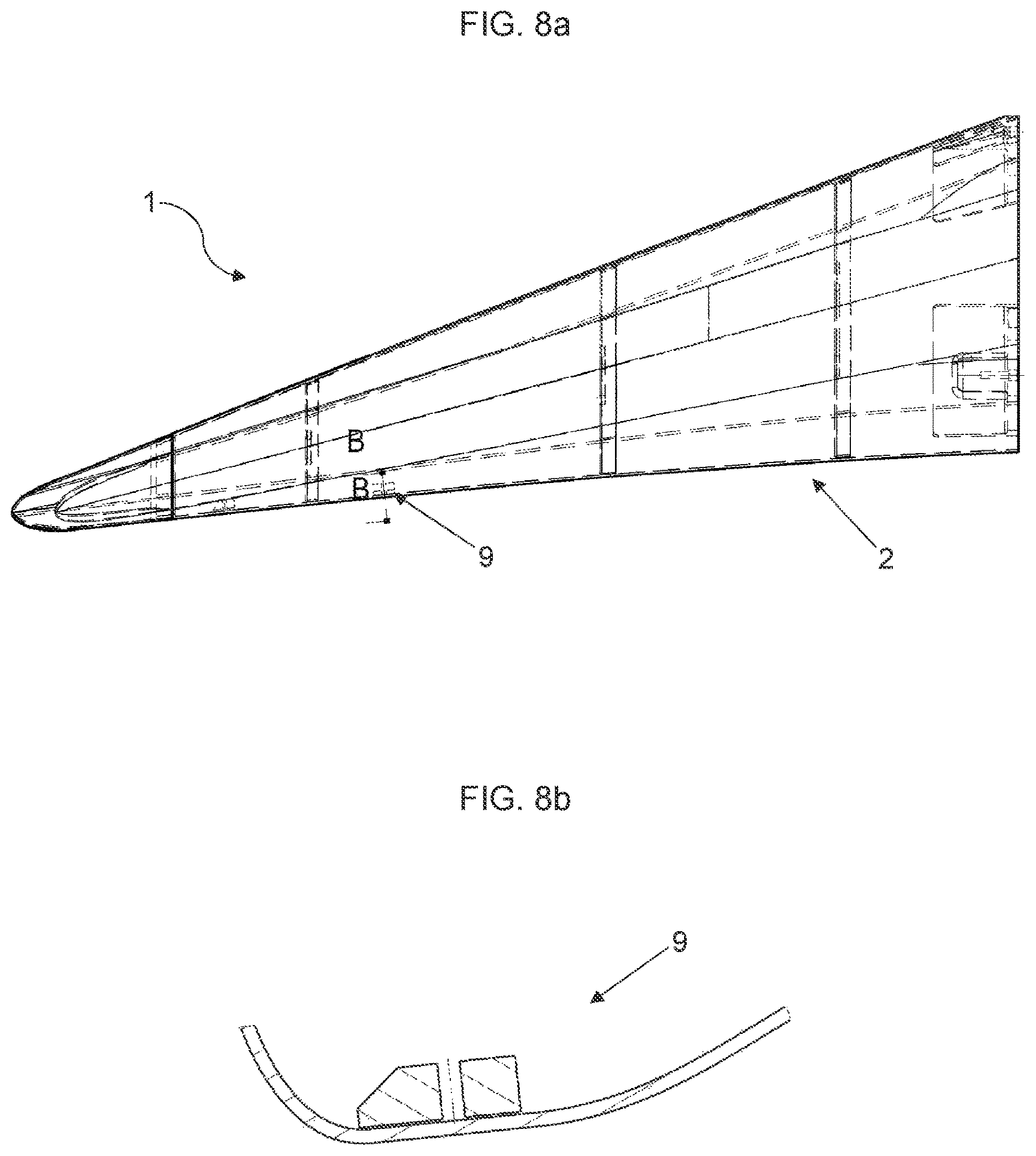 Patent US12617470 Figure 5 – Nose for a racing car, racing car comprising such nose and manufacturing process of a nose