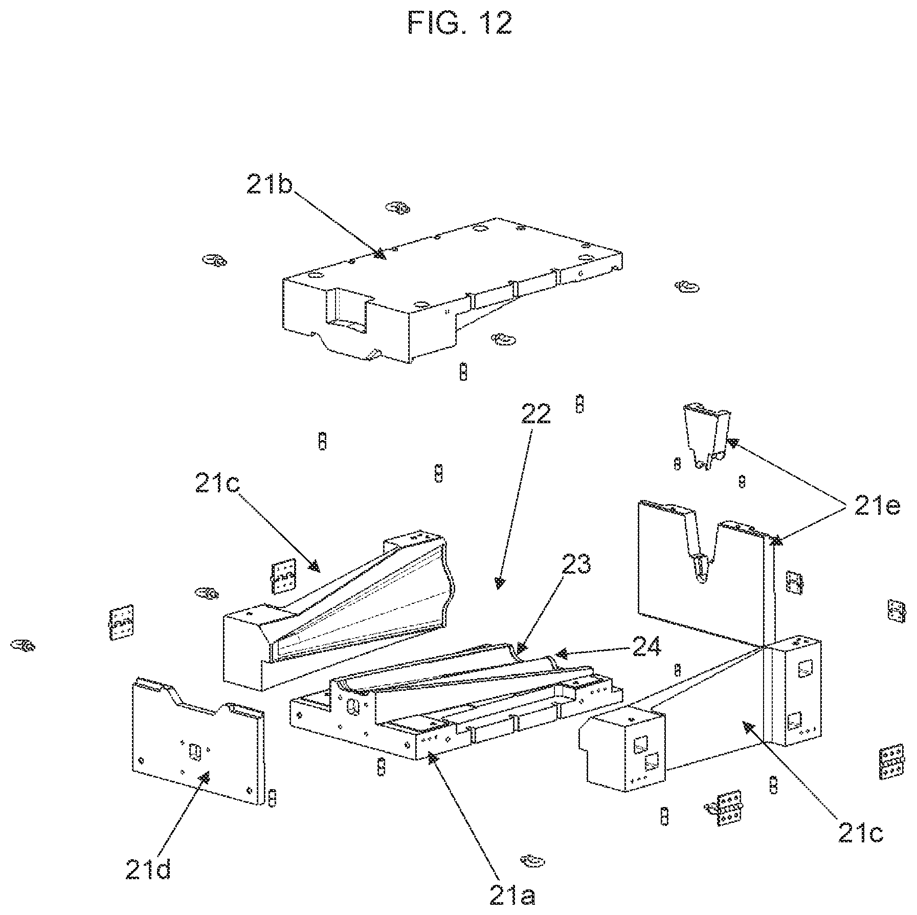 Patent US12617470 Figure 8 – Nose for a racing car, racing car comprising such nose and manufacturing process of a nose