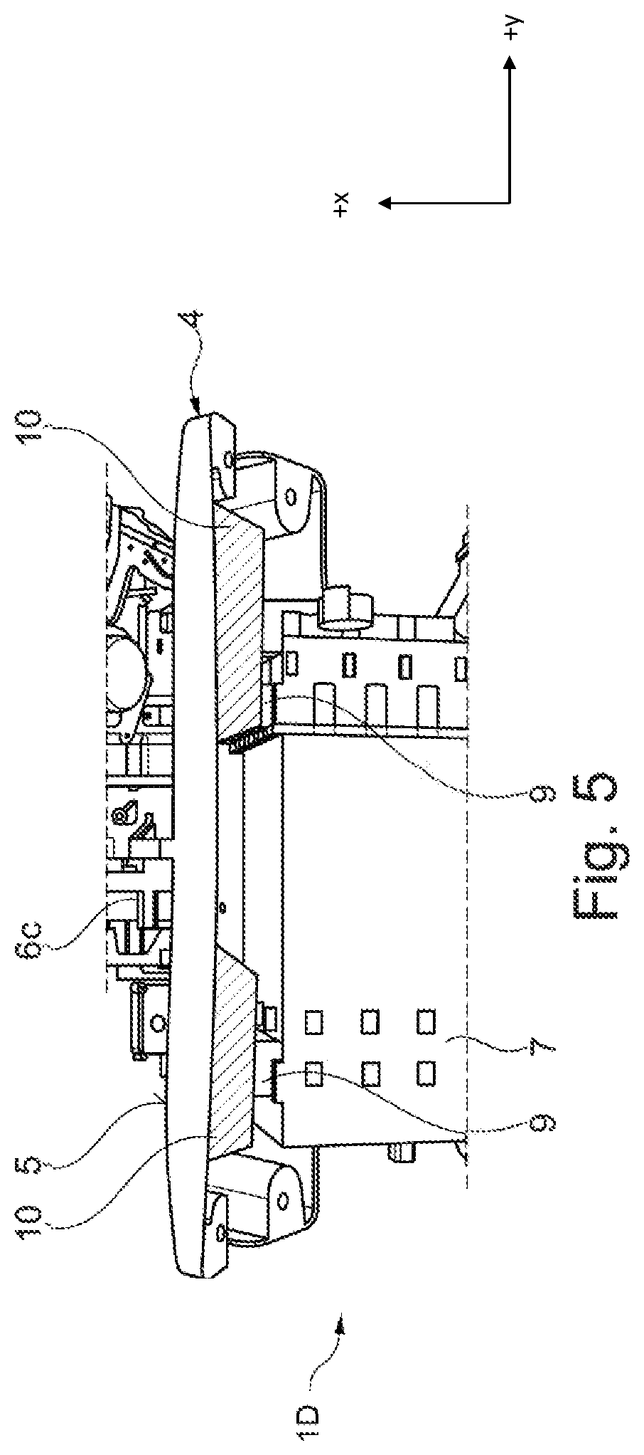 Patent US12617471 Figure 4 – Front-end structure for a motor vehicle with electric front-wheel drive