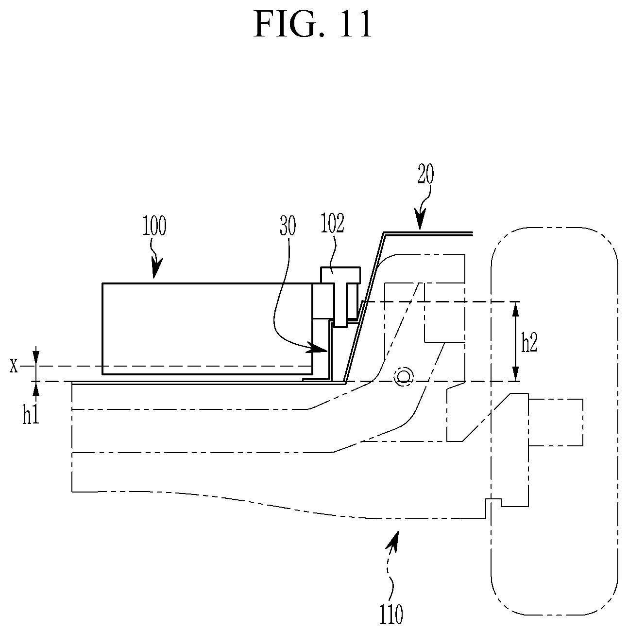 Patent US12617475 Figure 11 – Vehicle body rear structure