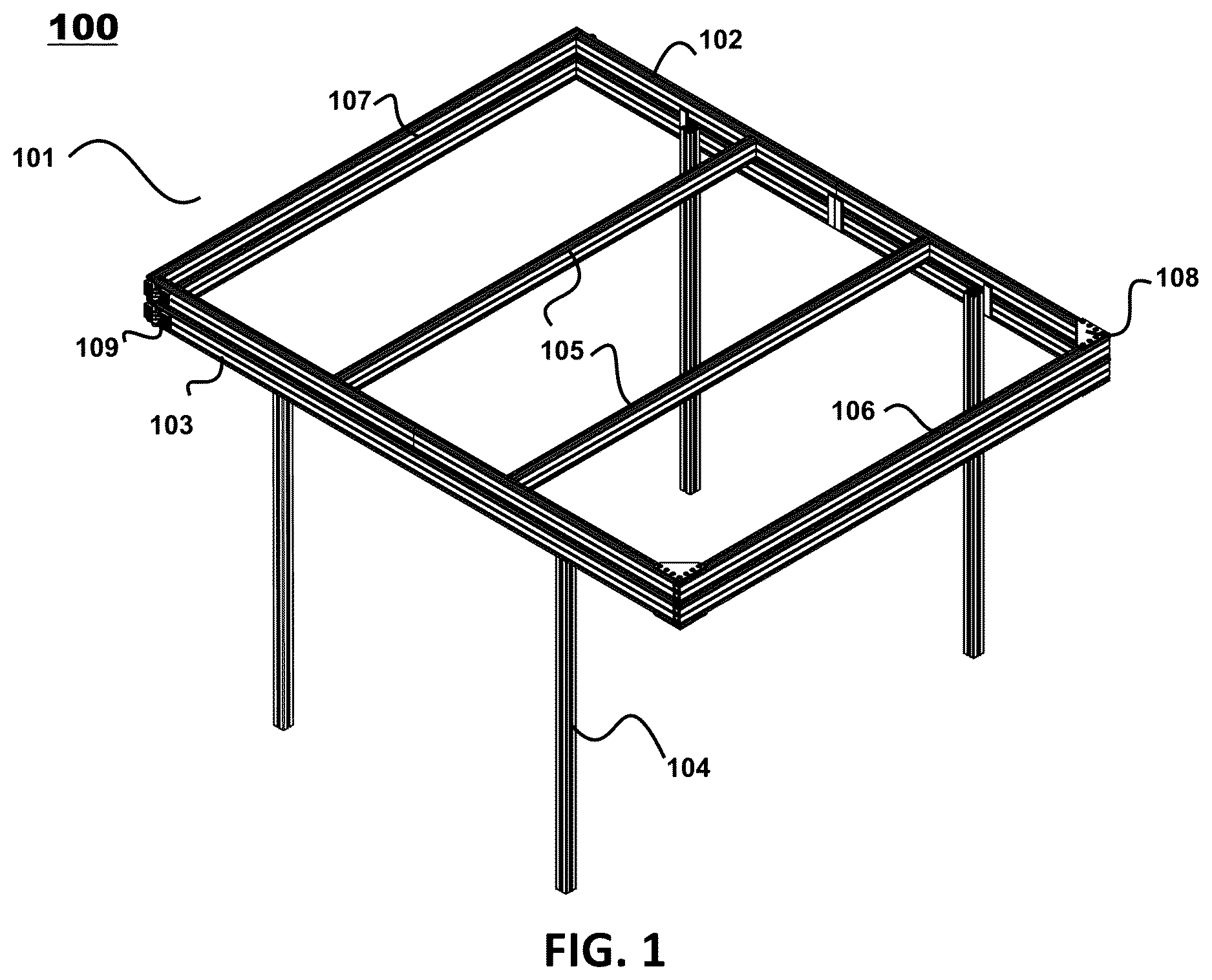 Patent US12617477 — Configurable truck rack system — Figure 1