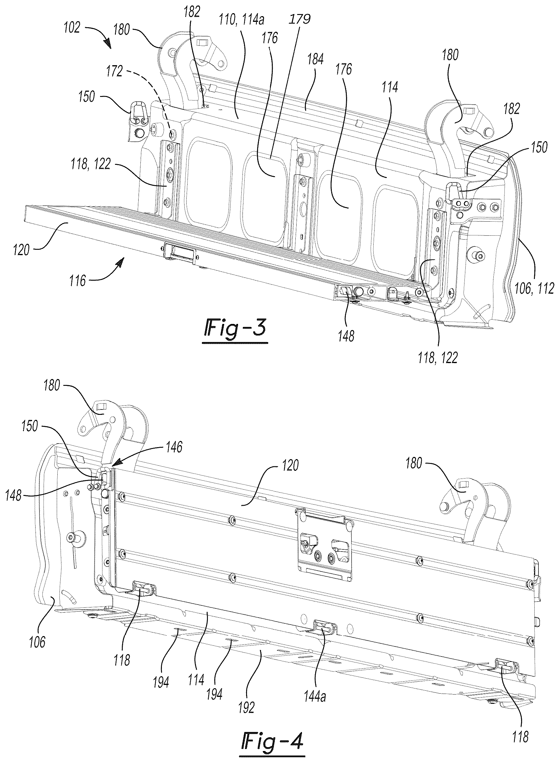 Patent US12617478 Figure 2 – Tailgate assembly