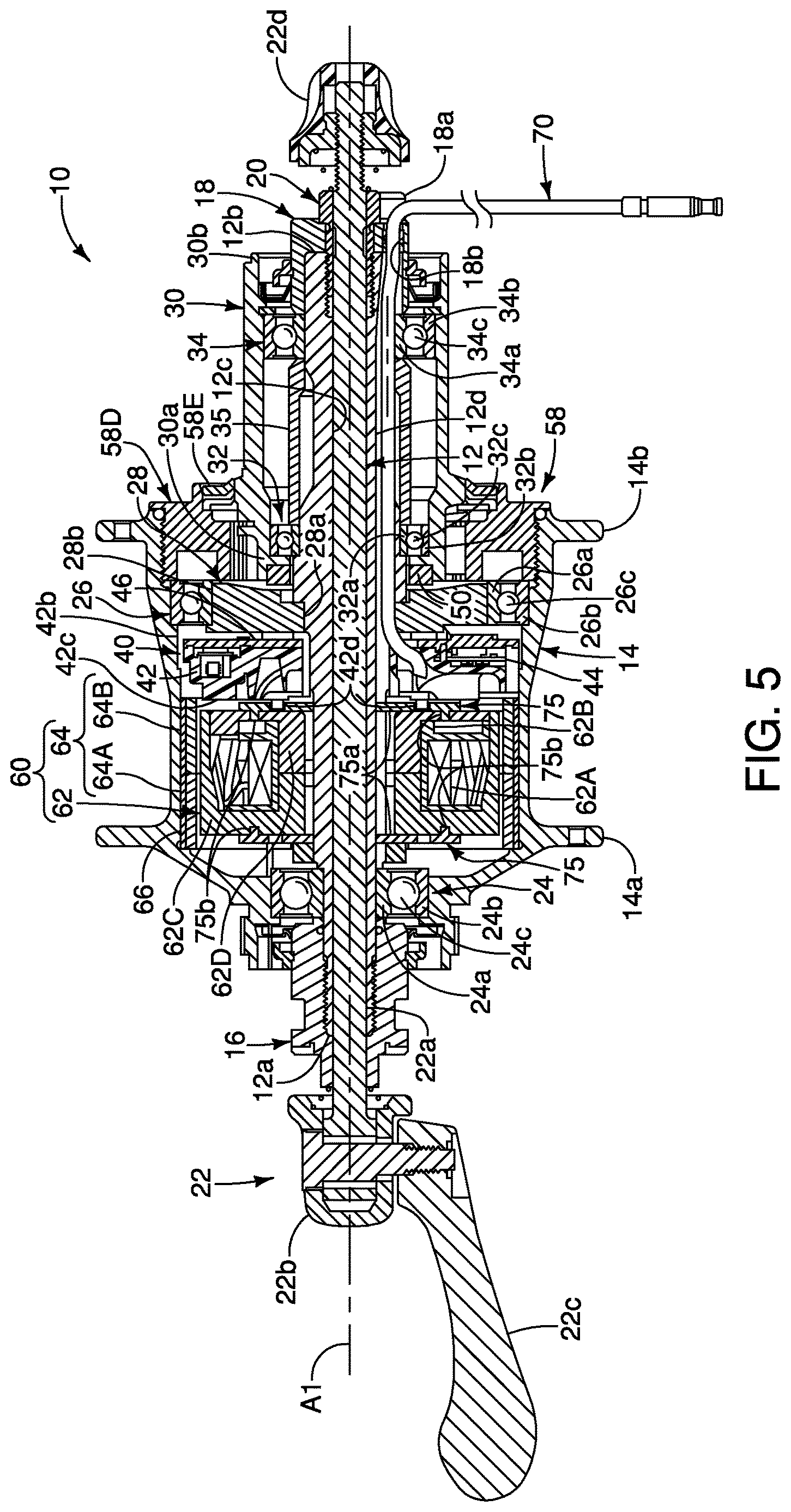 Patent US12617485 Figure 4 – Hub assembly for human-powered vehicle