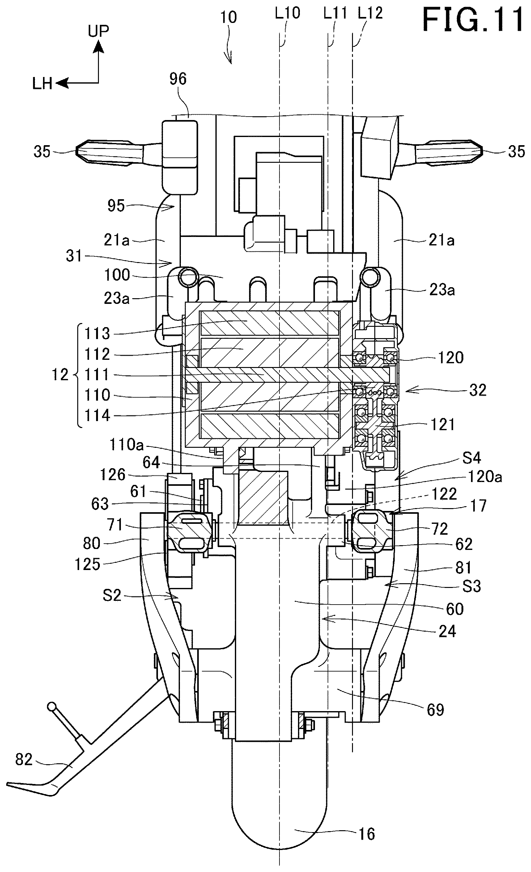 Patent US12617486 Figure 11 – Electric vehicle