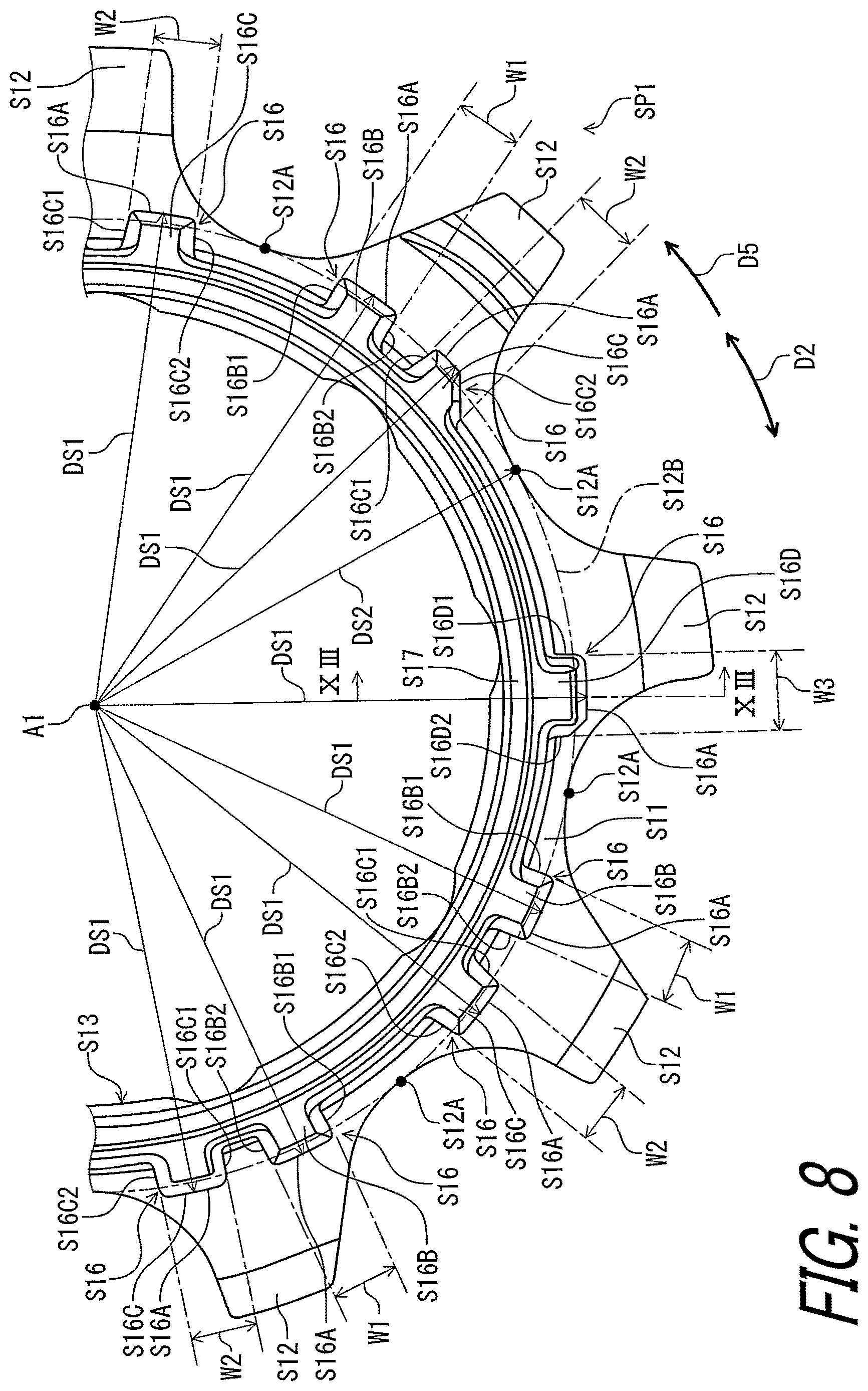 Patent US12617491 Figure 8 – Rear sprocket