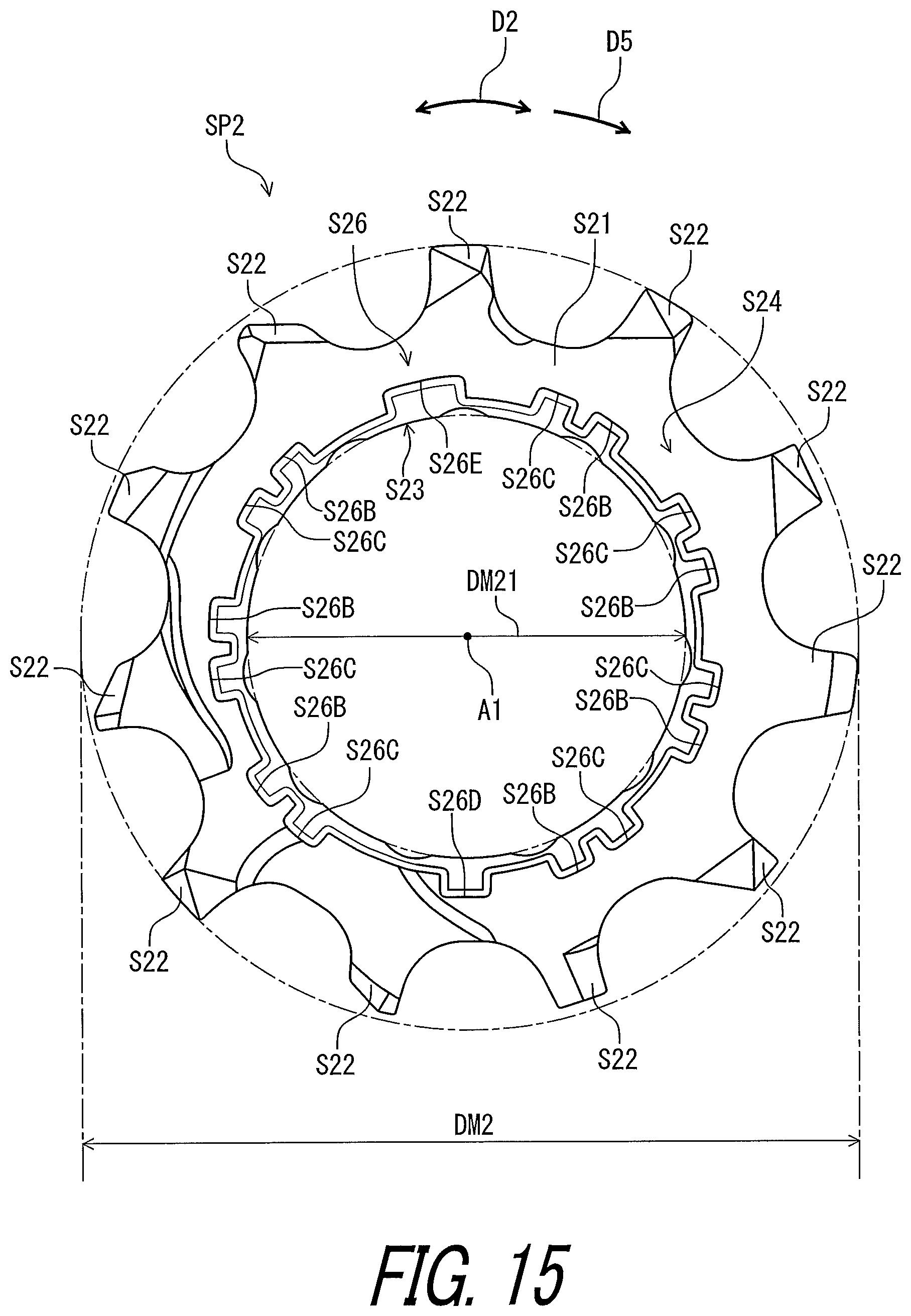 Patent US12617491 Figure 15 – Rear sprocket