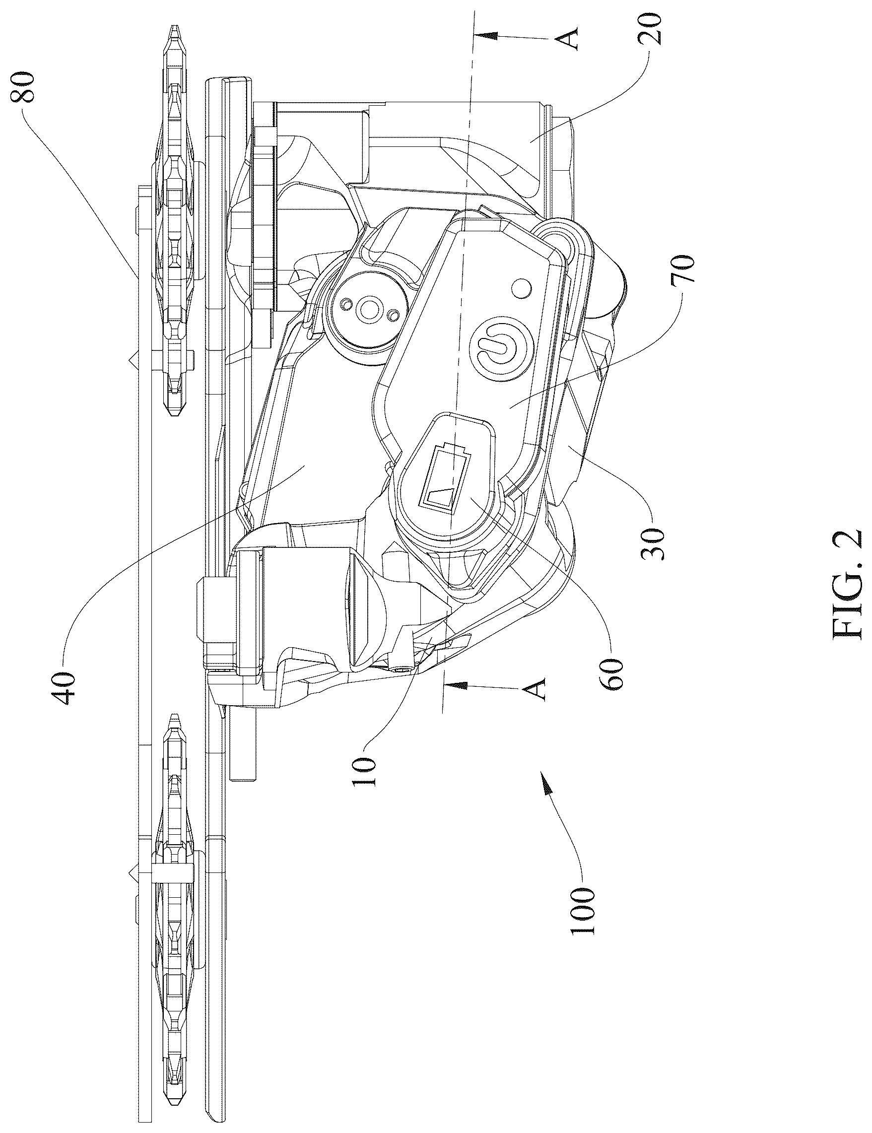 Patent US12617492 Figure 2 – Electronic derailleur
