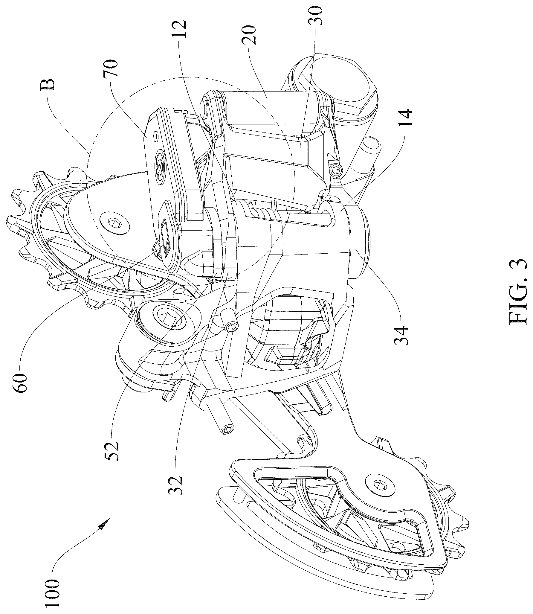 Patent US12617492 Figure 3 – Electronic derailleur