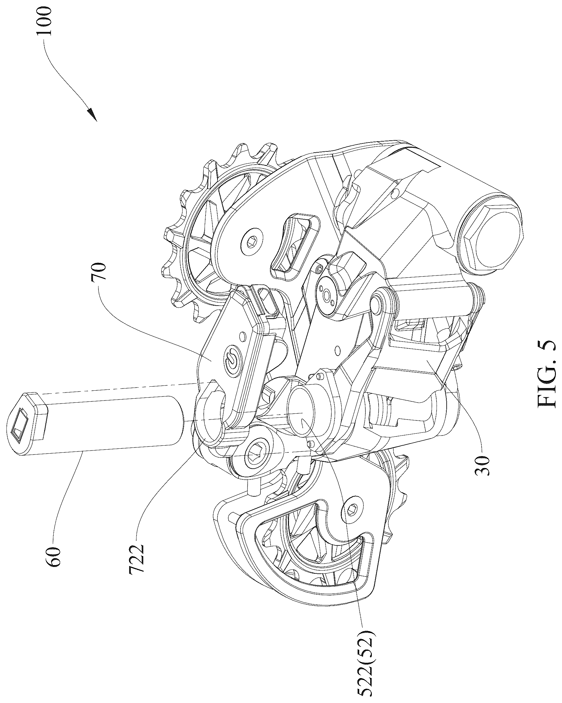 Patent US12617492 Figure 5 – Electronic derailleur