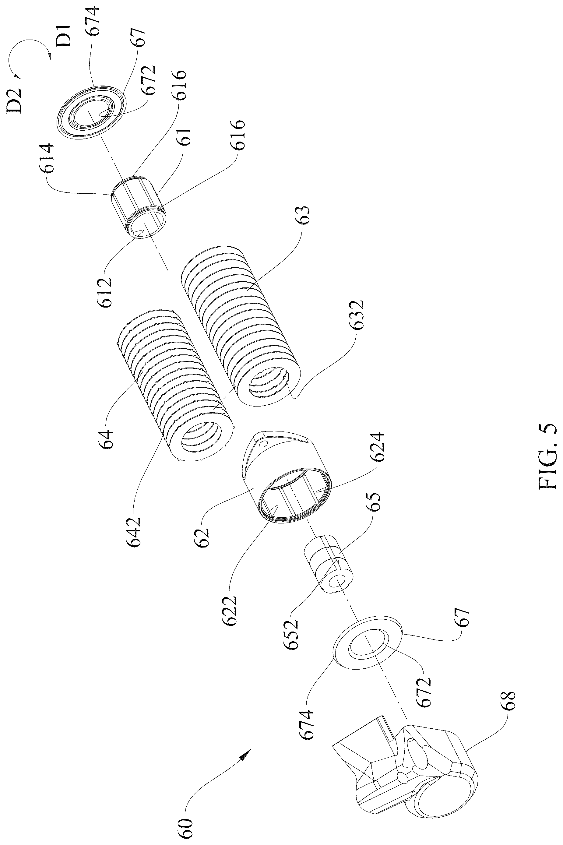 Patent US12617493 Figure 5 – Rear derailleur with damping function