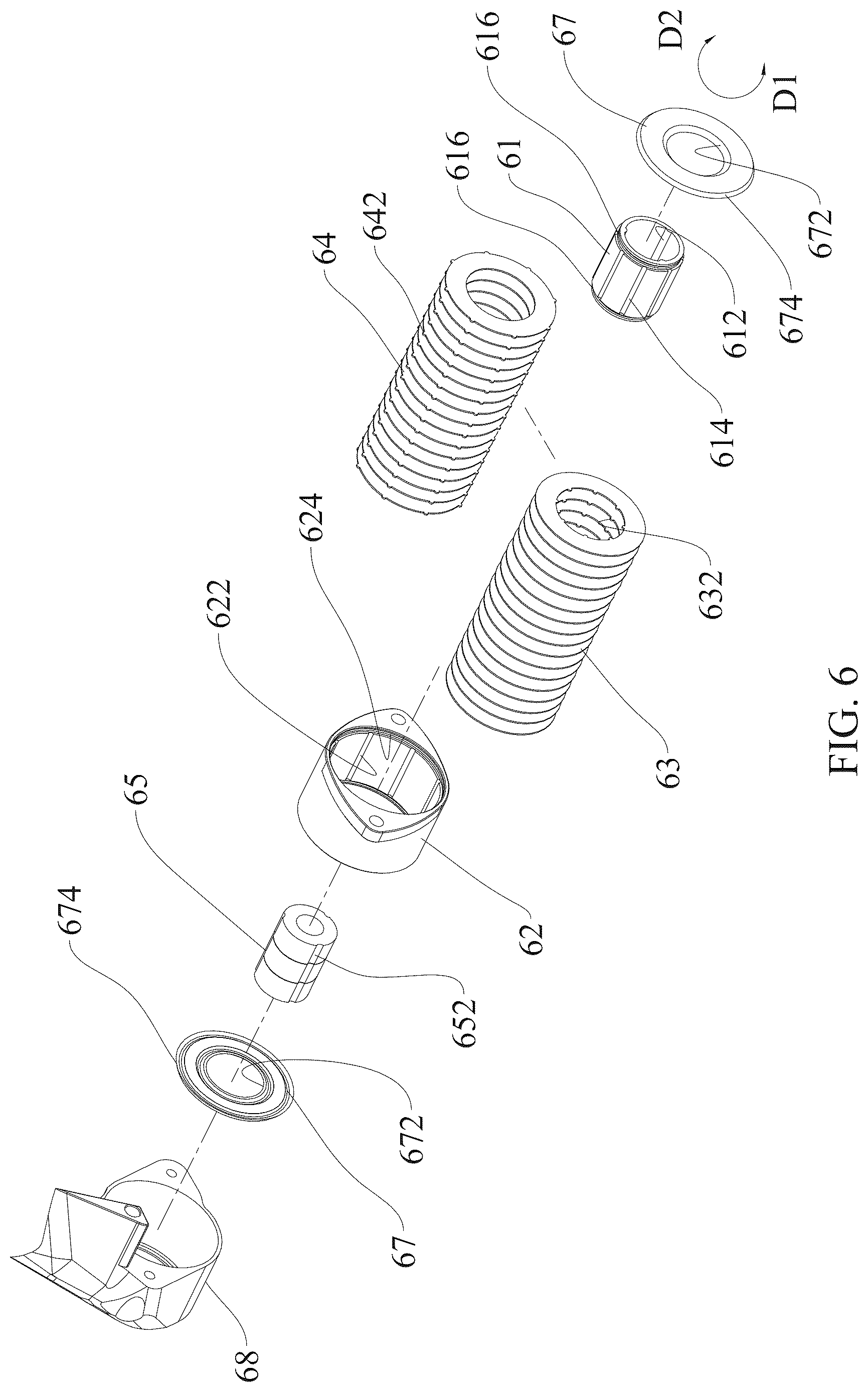 Patent US12617493 Figure 6 – Rear derailleur with damping function
