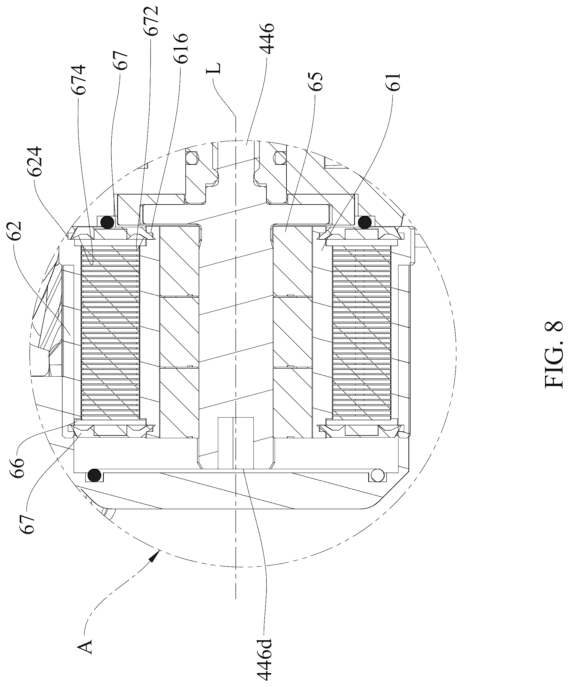 Patent US12617493 Figure 8 – Rear derailleur with damping function