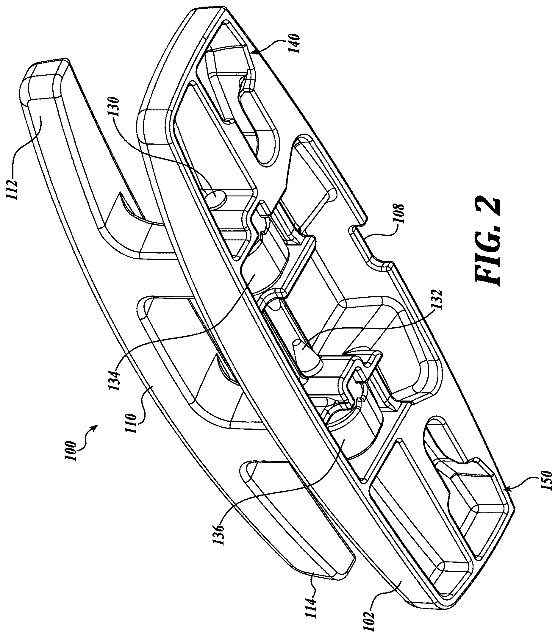 Patent US12617495 Figure 3 – Marine cleat with fastener retention