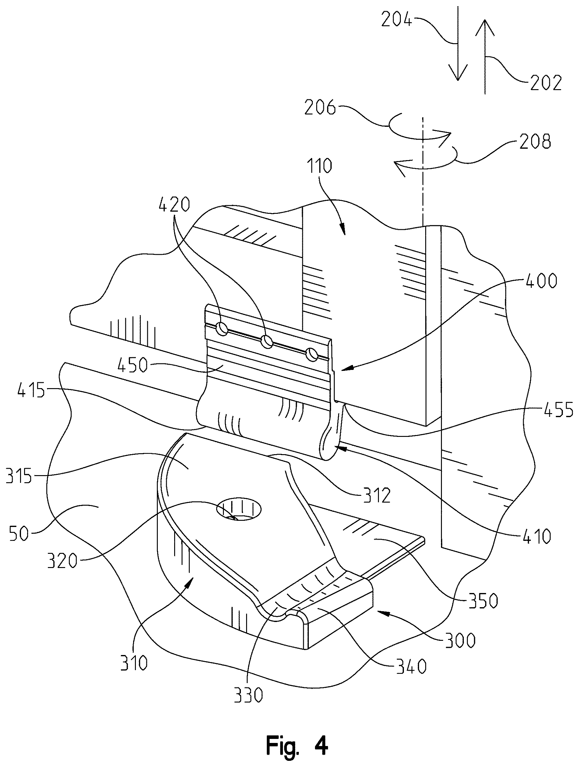 Patent US12617499 Figure 4 – Gate system for a pontoon boat