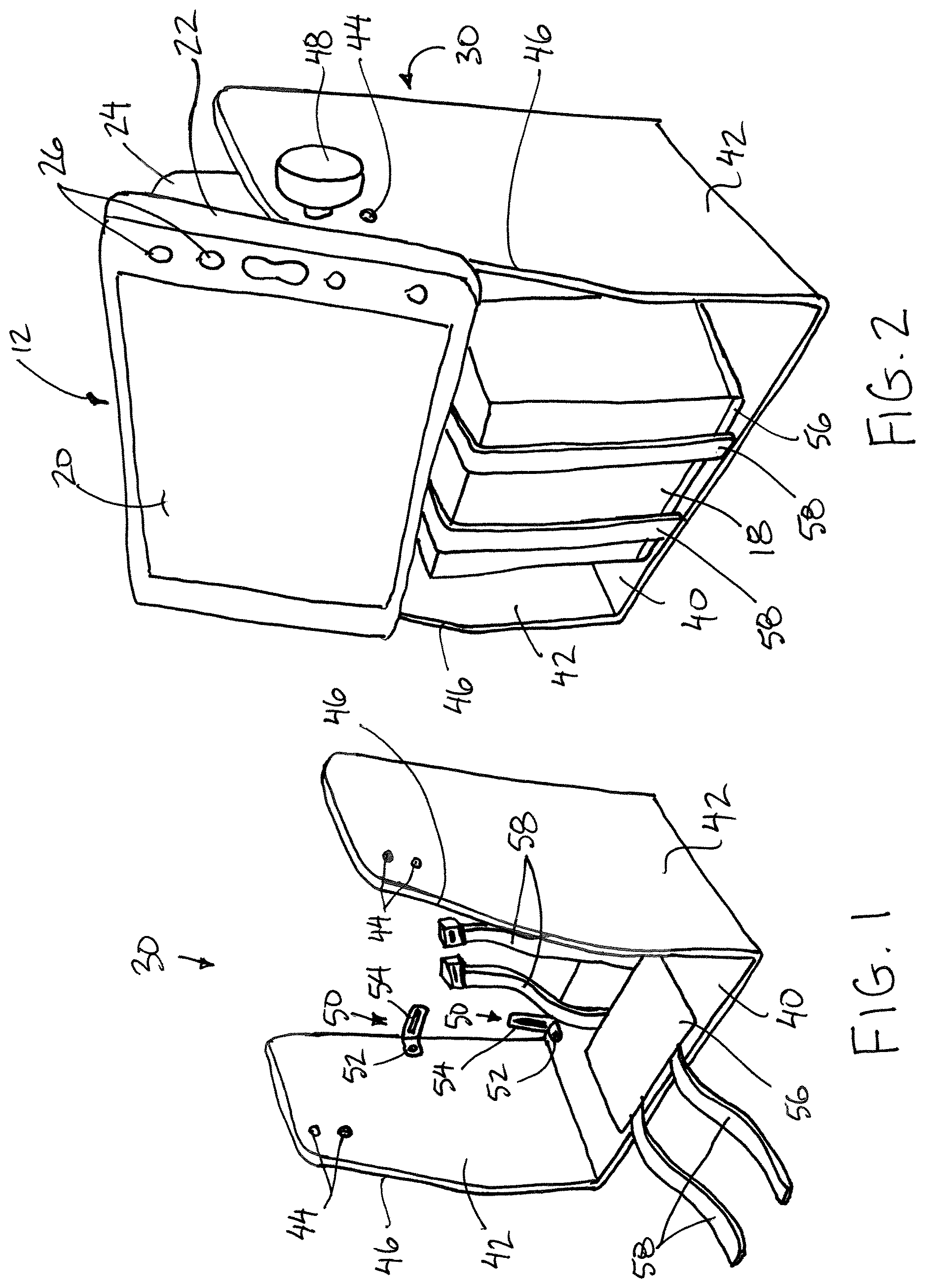 Patent US12617501 Figure 1 – Marine data instrument mounting apparatus