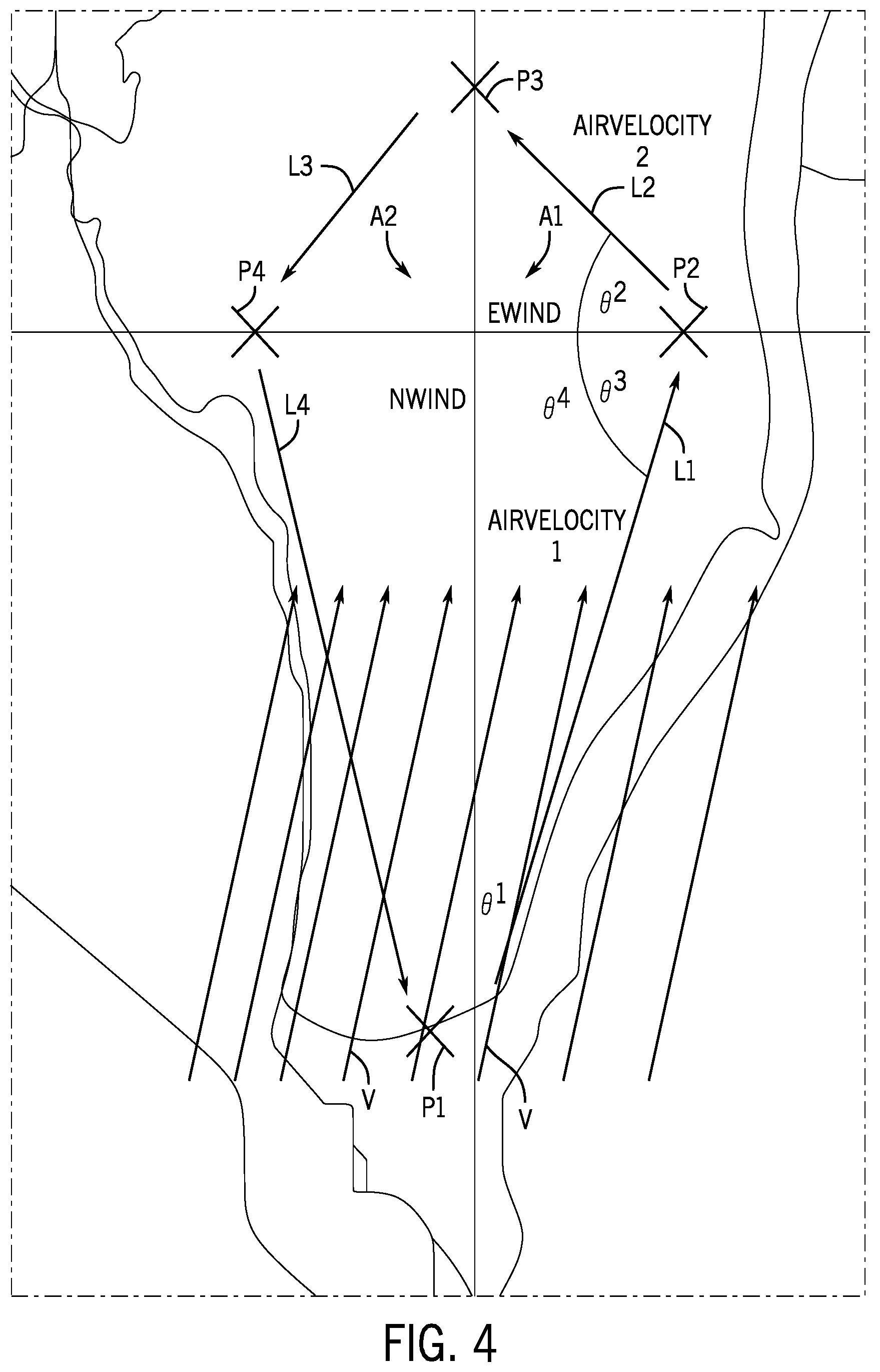 Patent US12617503 Figure 4 – Method and system for monitoring wind and current around a marine vessel