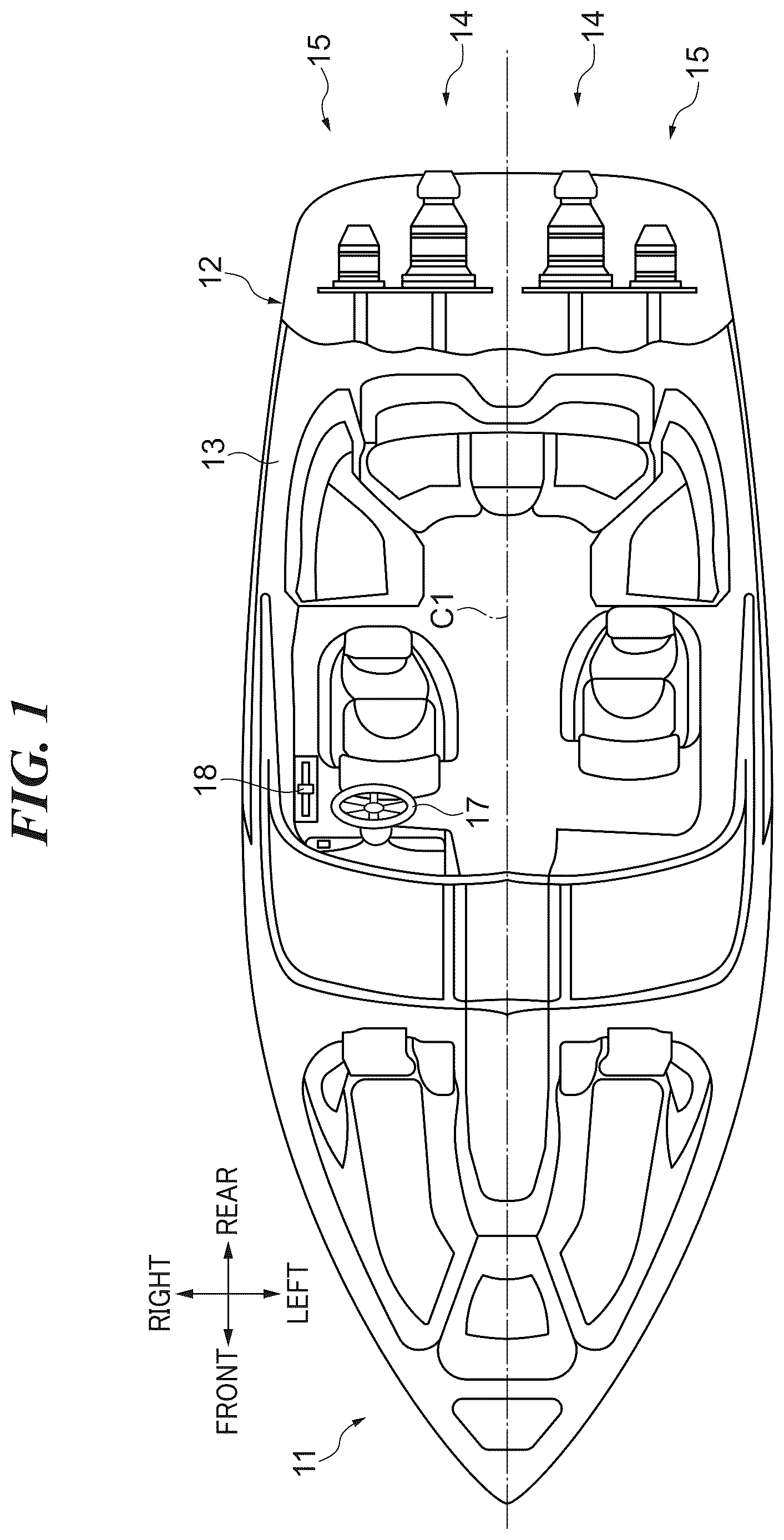 Patent US12617505 Figure 1 – Marine vessel