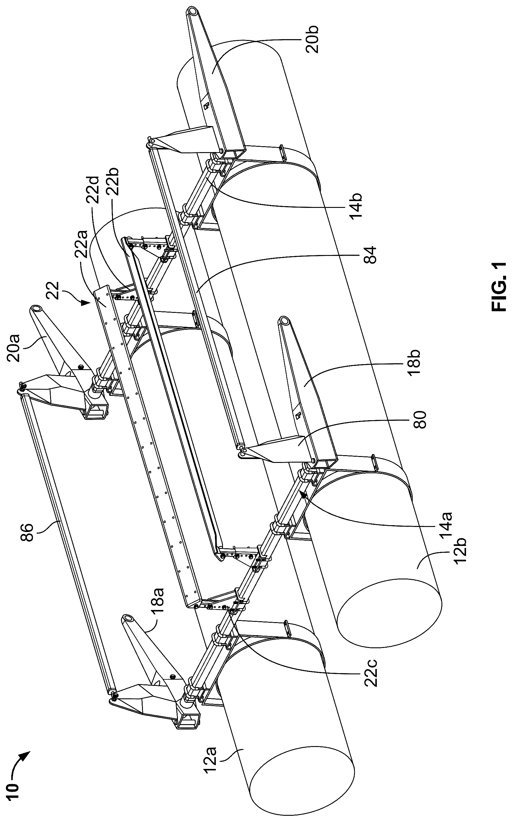 Patent US12617507 — Boat lift — Figure 1