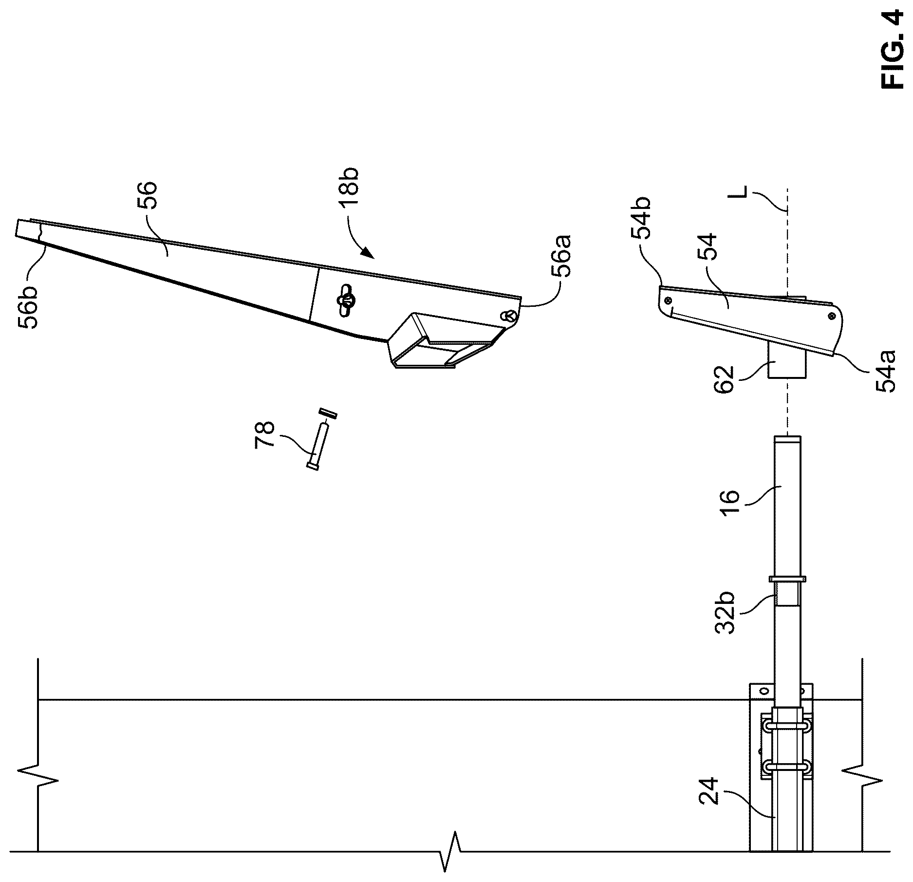 Patent US12617507 Figure 4 – Boat lift