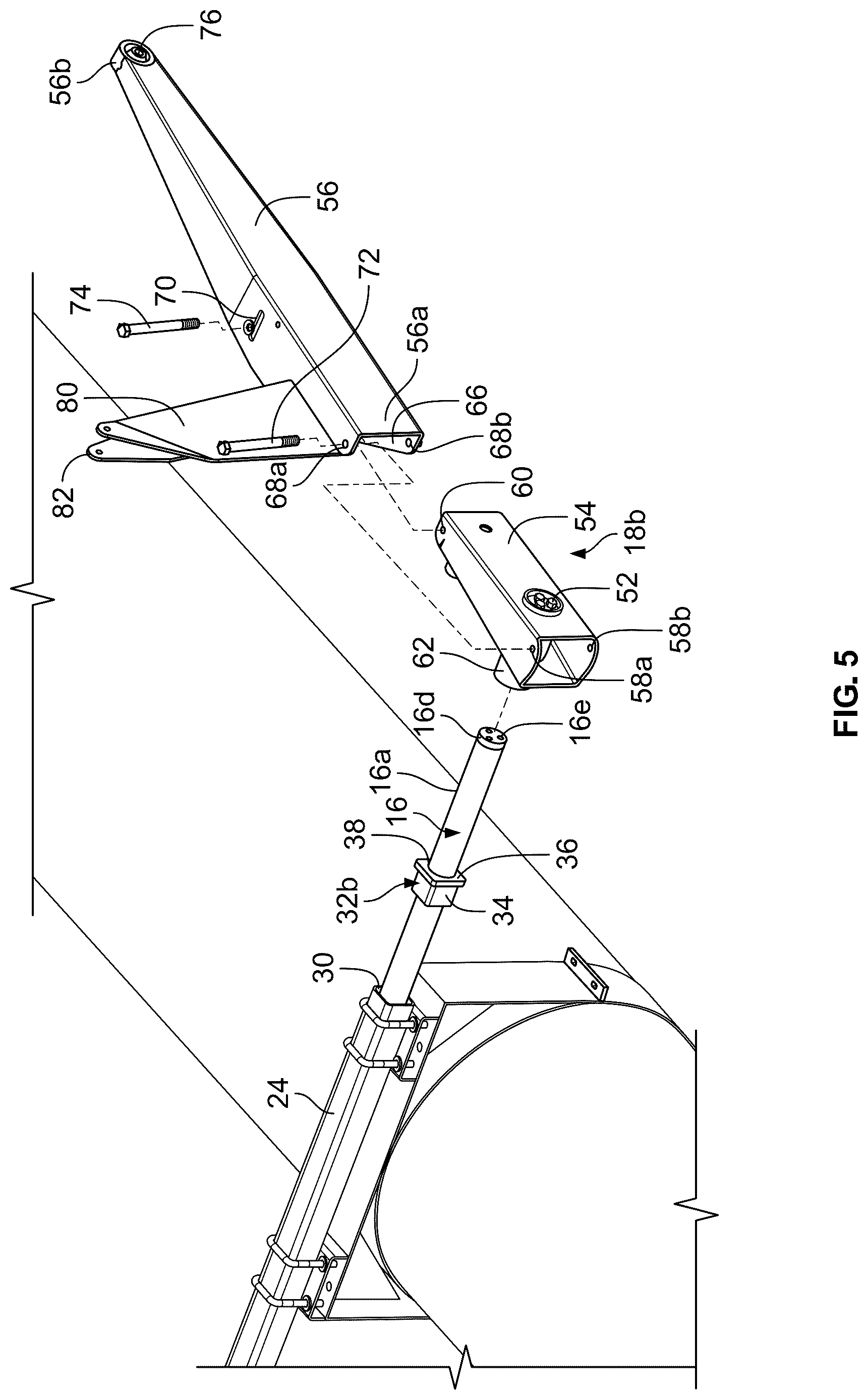 Patent US12617507 Figure 5 – Boat lift