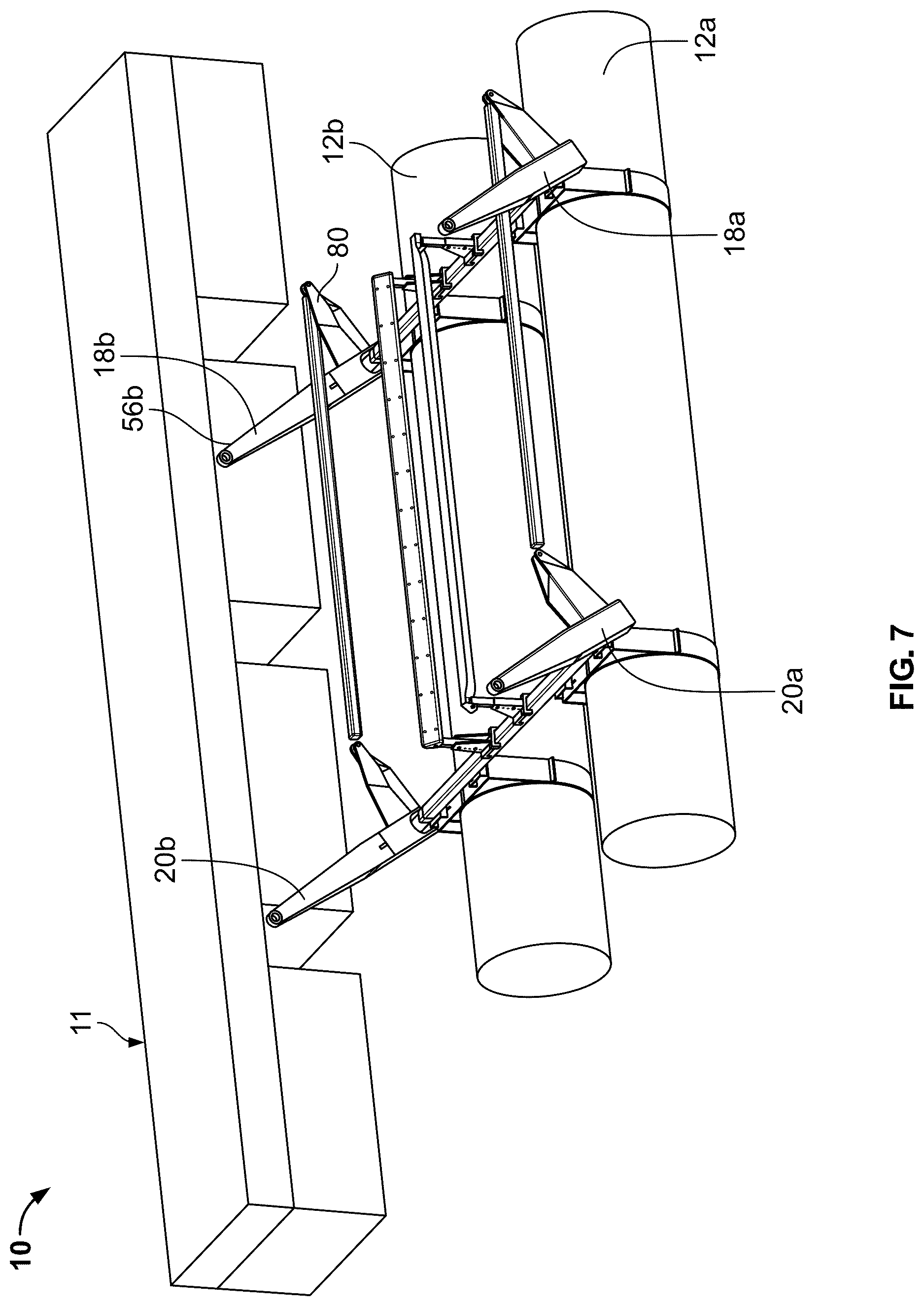 Patent US12617507 Figure 7 – Boat lift