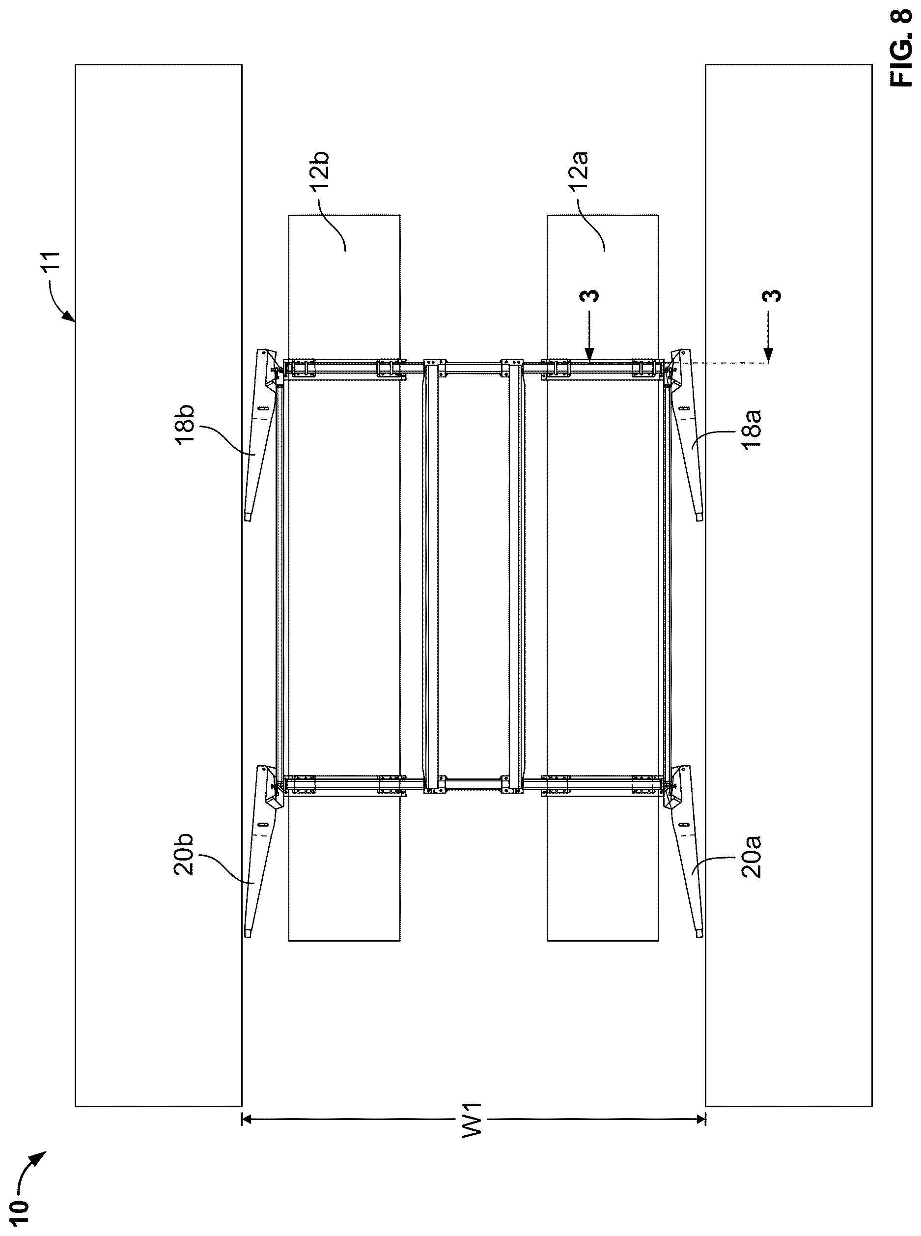 Patent US12617507 Figure 8 – Boat lift