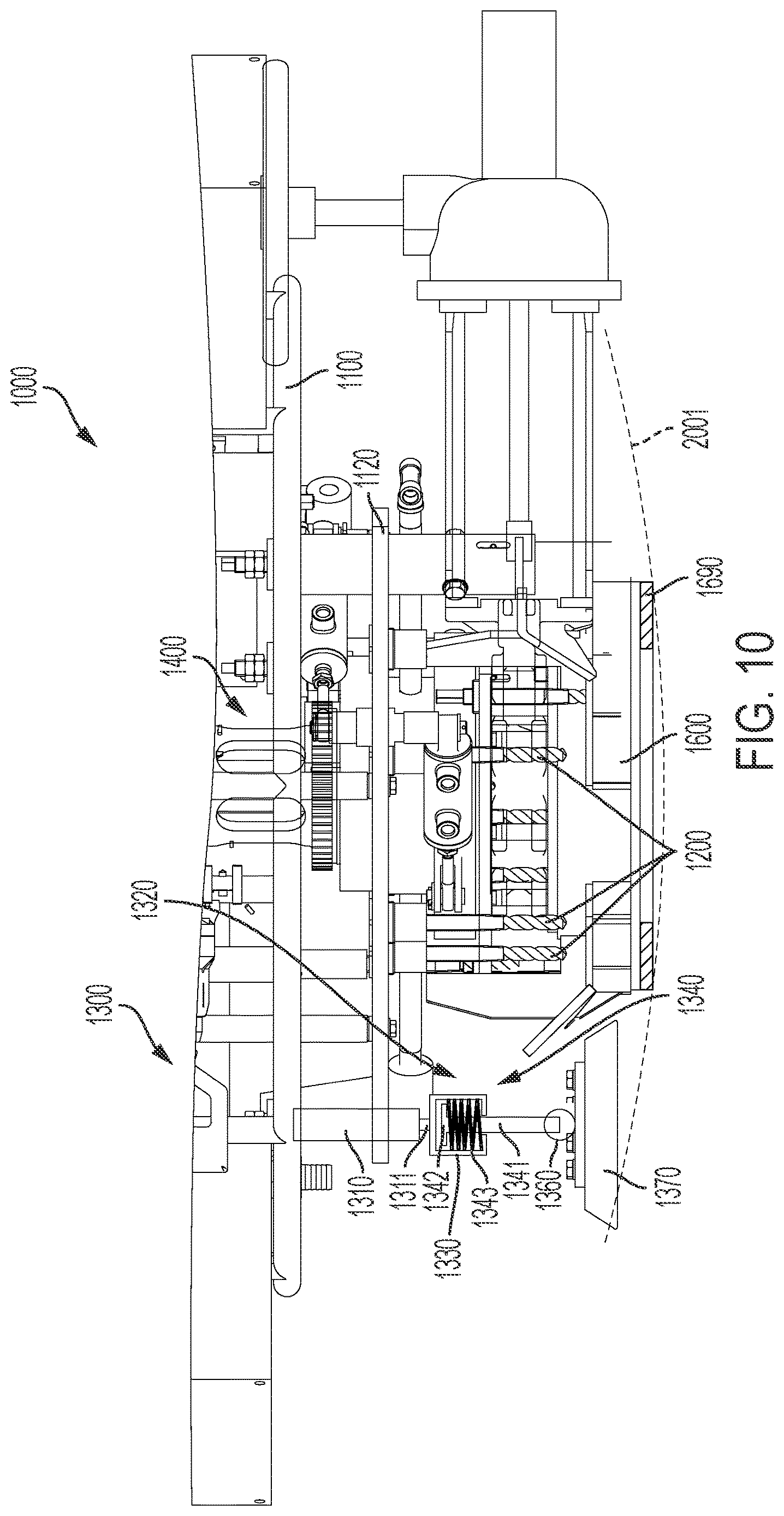 Patent US12617508 Figure 11 – Frame for an underwater drilling assembly