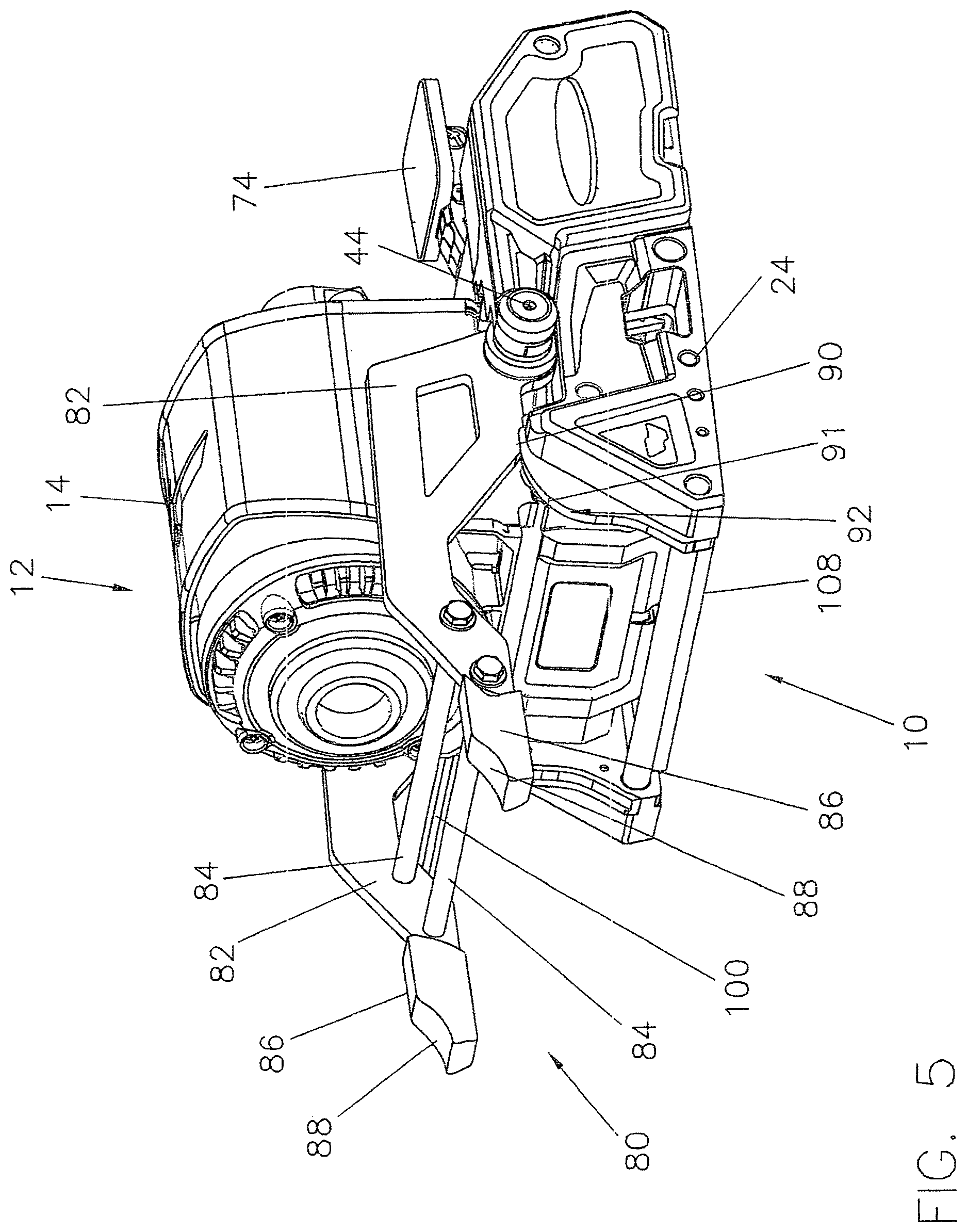 Patent US12617512 Figure 5 – Trolling motor mount