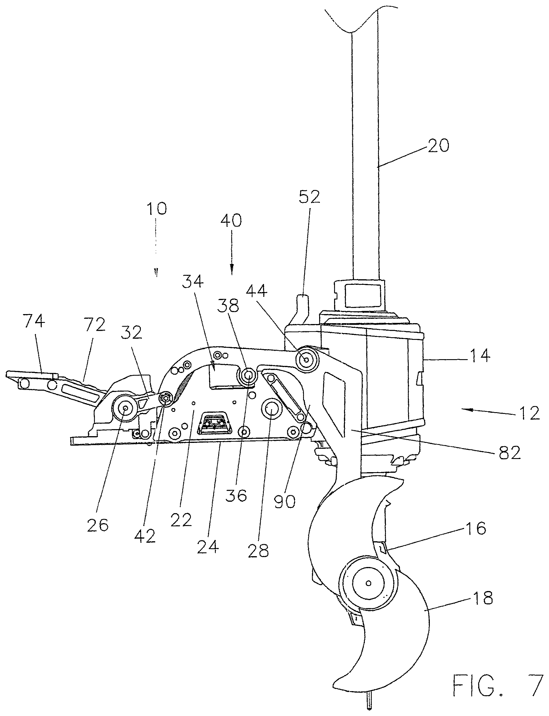 Patent US12617512 Figure 7 – Trolling motor mount