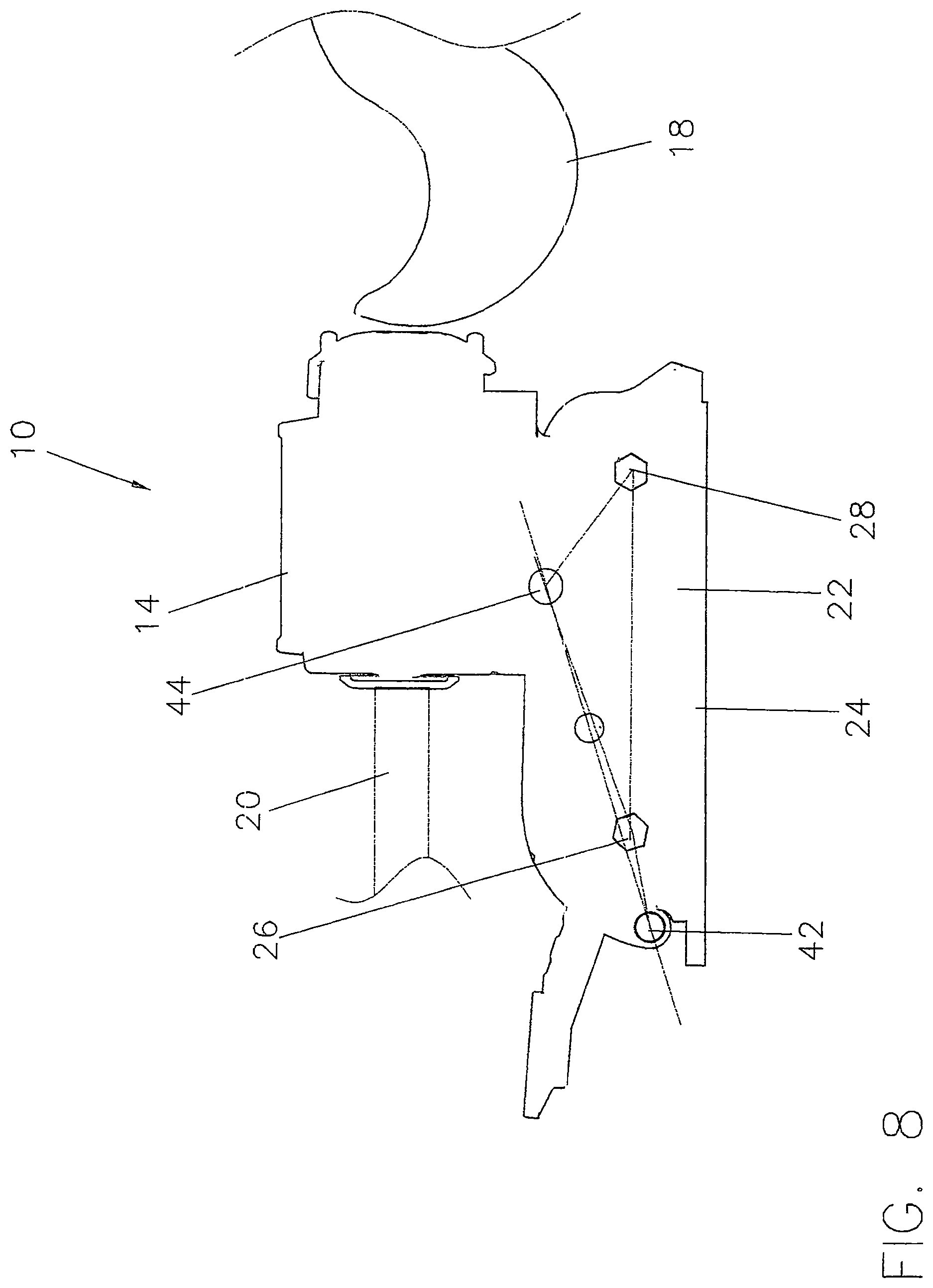 Patent US12617512 Figure 8 – Trolling motor mount
