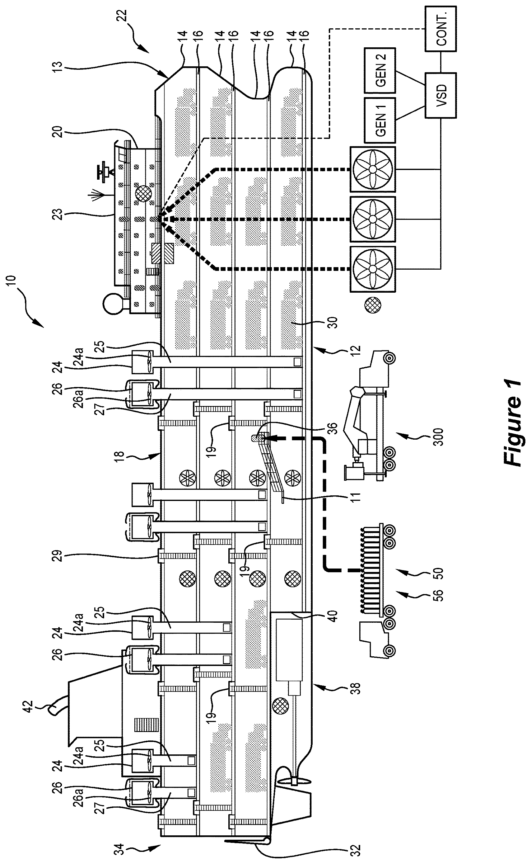 Patent US12617517 Figure 1 – System and method for fumigating a vessel with crew protection