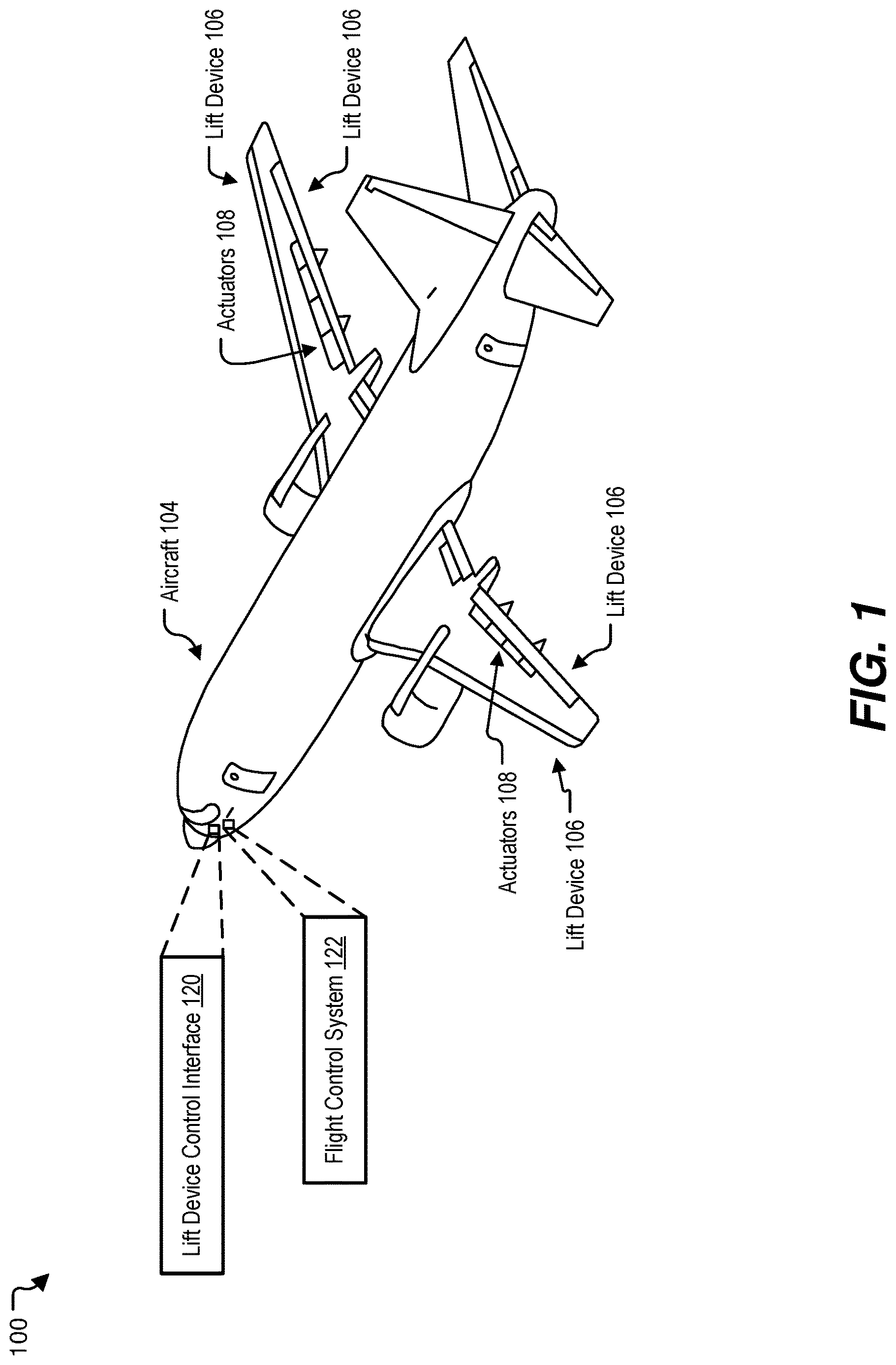Patent US12617522 — Systems and methods of aircraft lift control — Figure 1