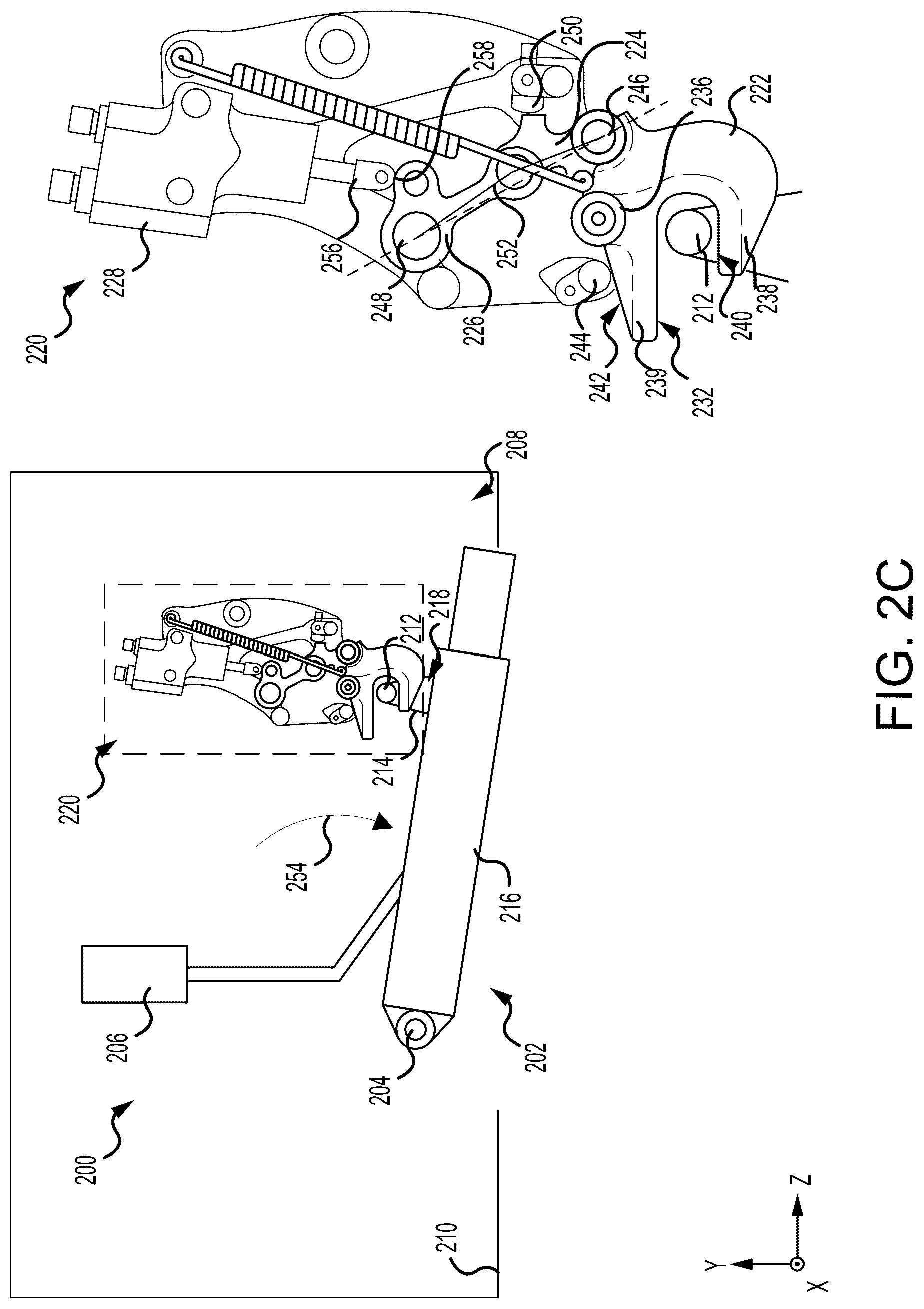 Patent US12617524 Figure 4 – Uplock unlock electro-hydrostatic actuator
