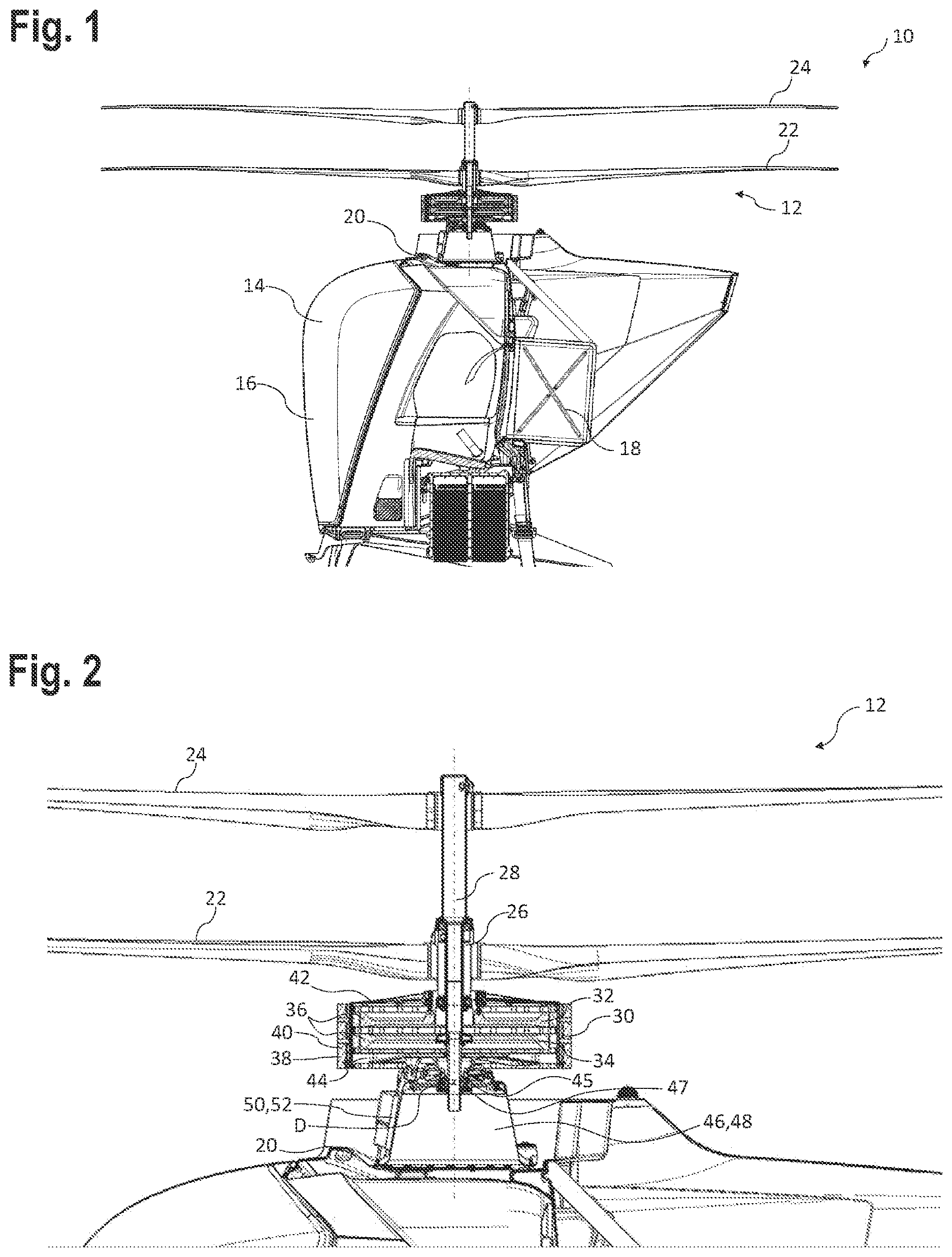 Patent US12617525 Figure 1 – Drive unit for a rotary-wing aircraft, and rotary-wing aircraft