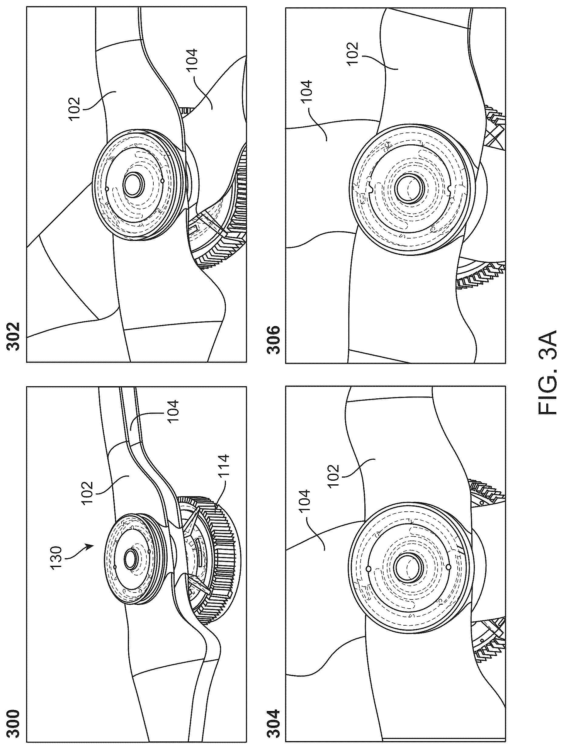 Patent US12617527 Figure 5 – Scissoring mechanisms deploying at low speed