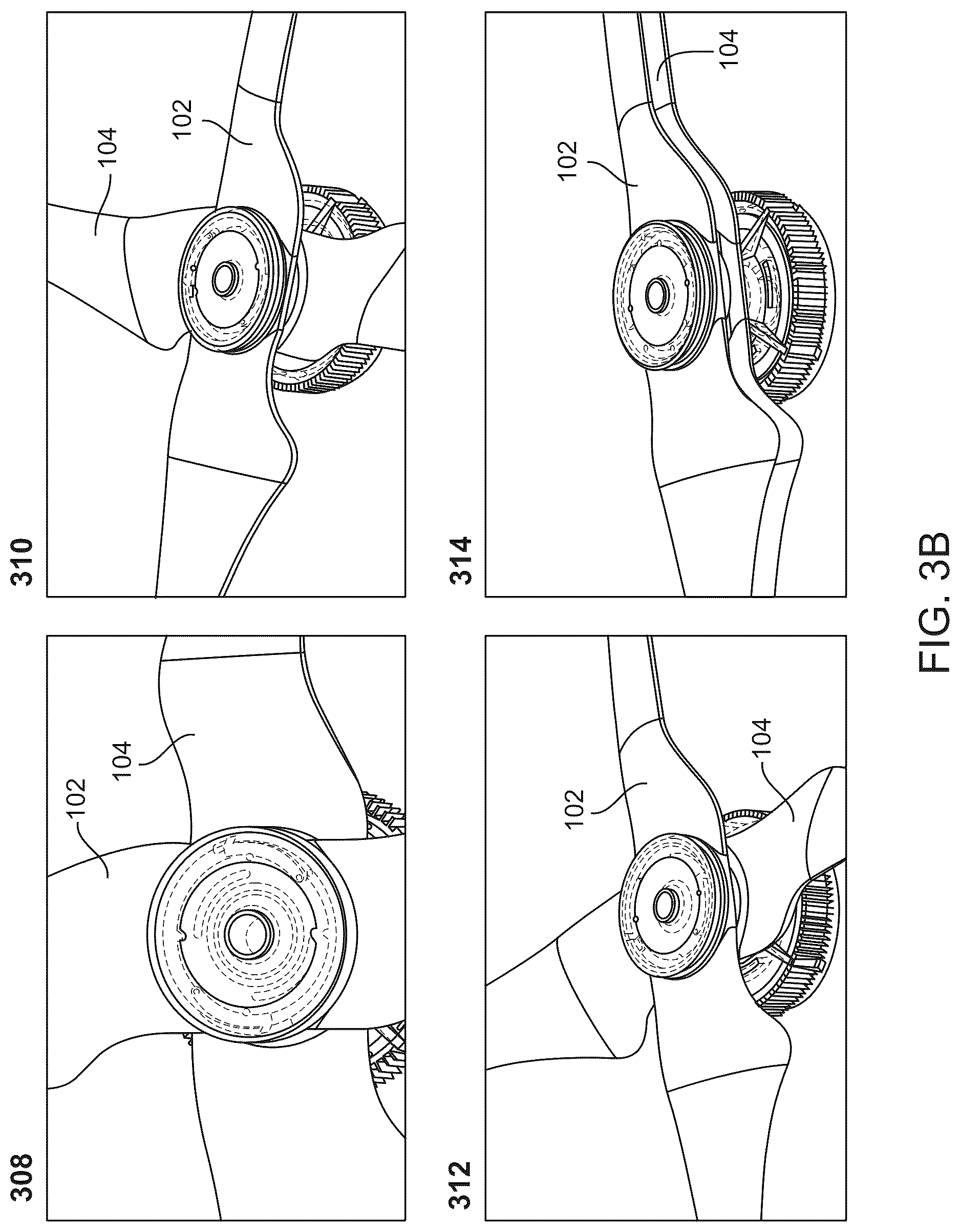 Patent US12617527 Figure 6 – Scissoring mechanisms deploying at low speed