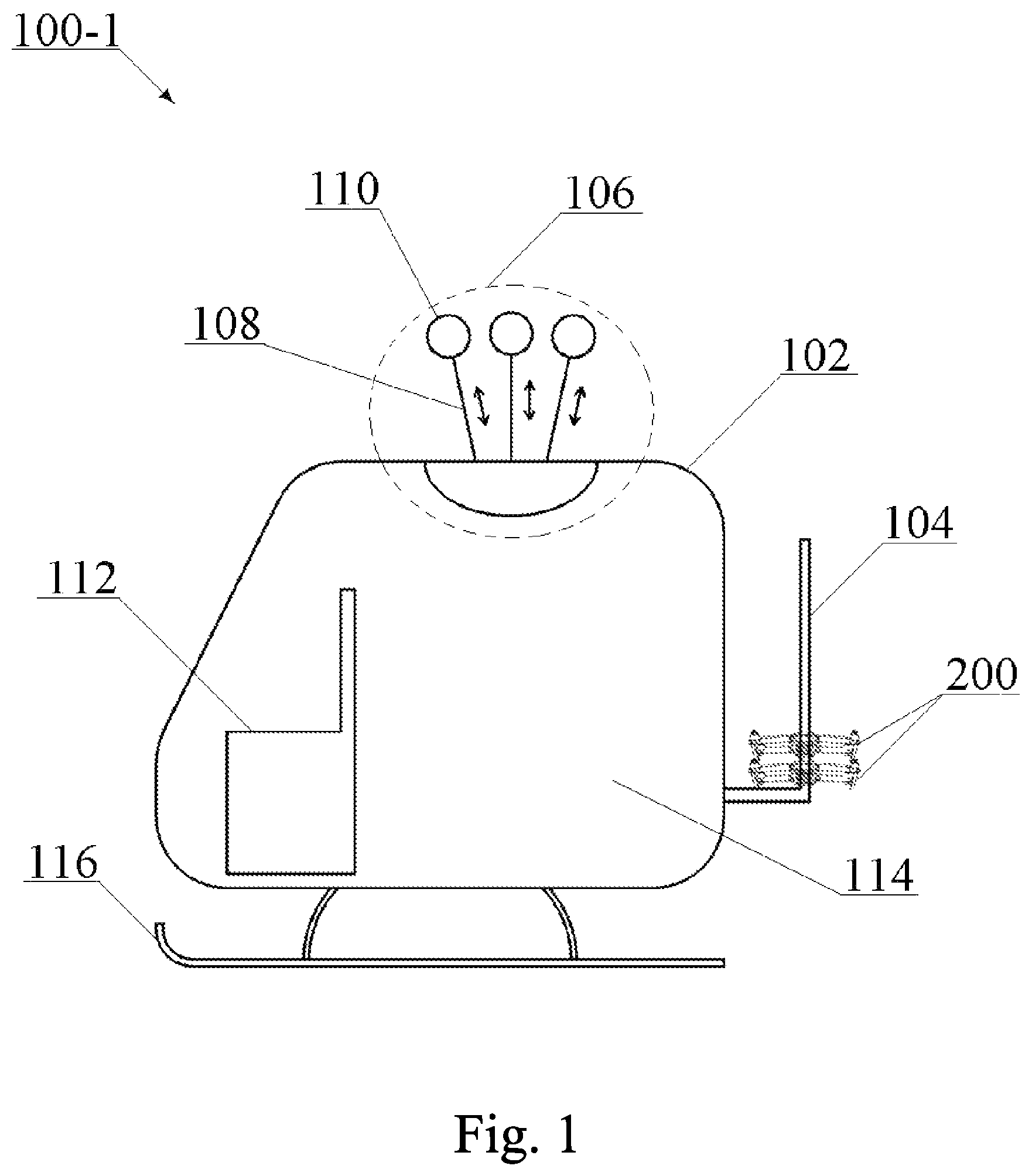 Patent US12617530 — Vehicle, transport system (variants) and method of moving vehicle — Figure 1