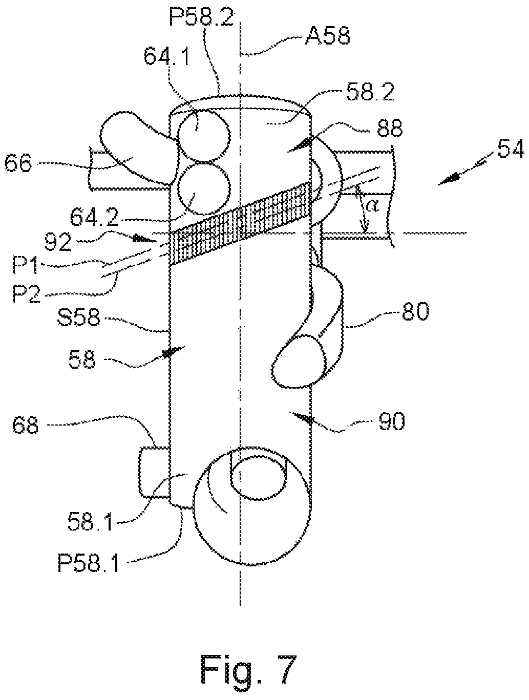 Patent US12617535 Figure 4 – Aircraft air conditioning device comprising a large-capacity mixer, method for installing such a device and aircraft equipped with such an air conditioning device
