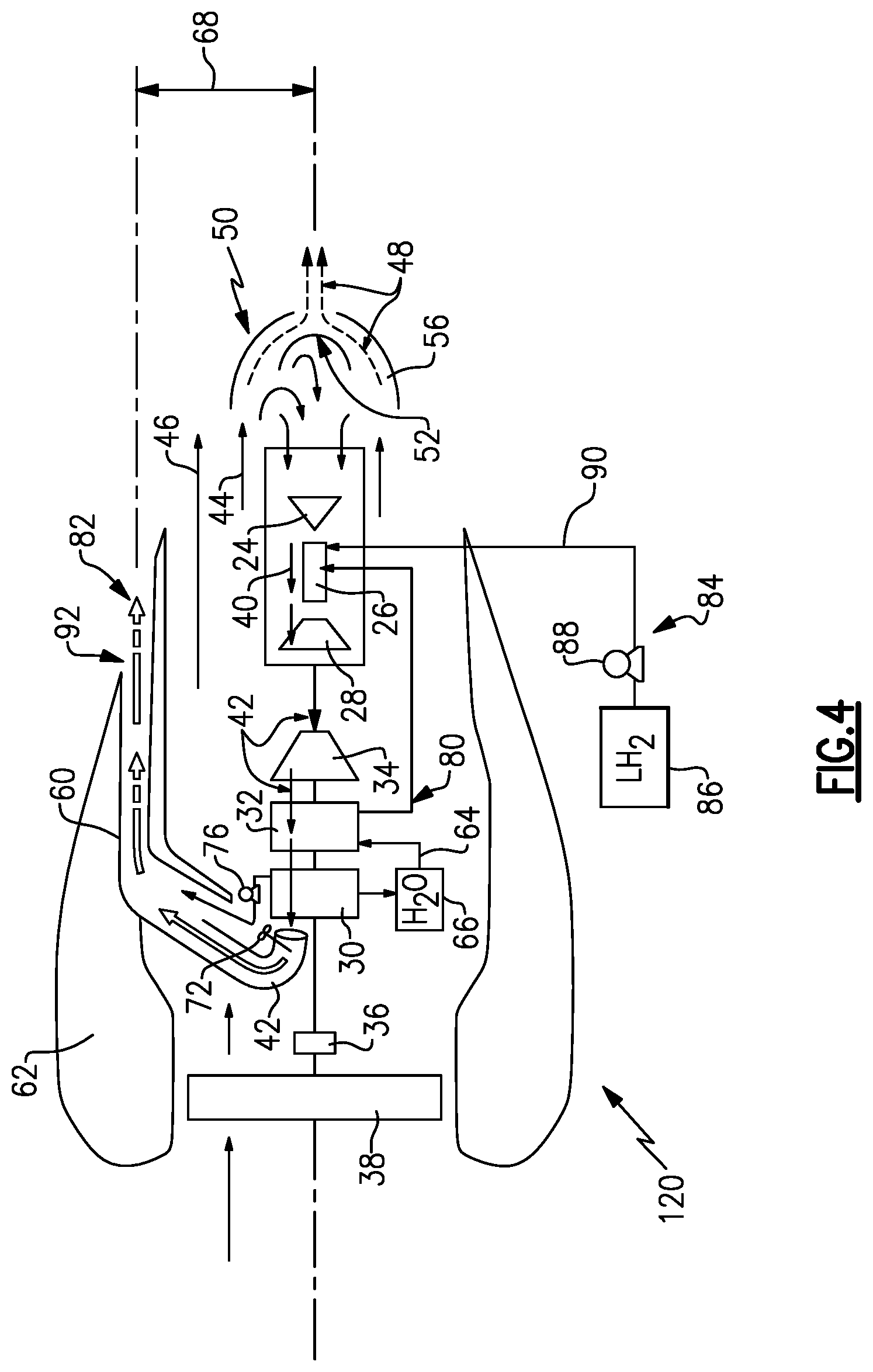 Patent US12617540 Figure 2 – Aft air inlet particle separator for turbine engine