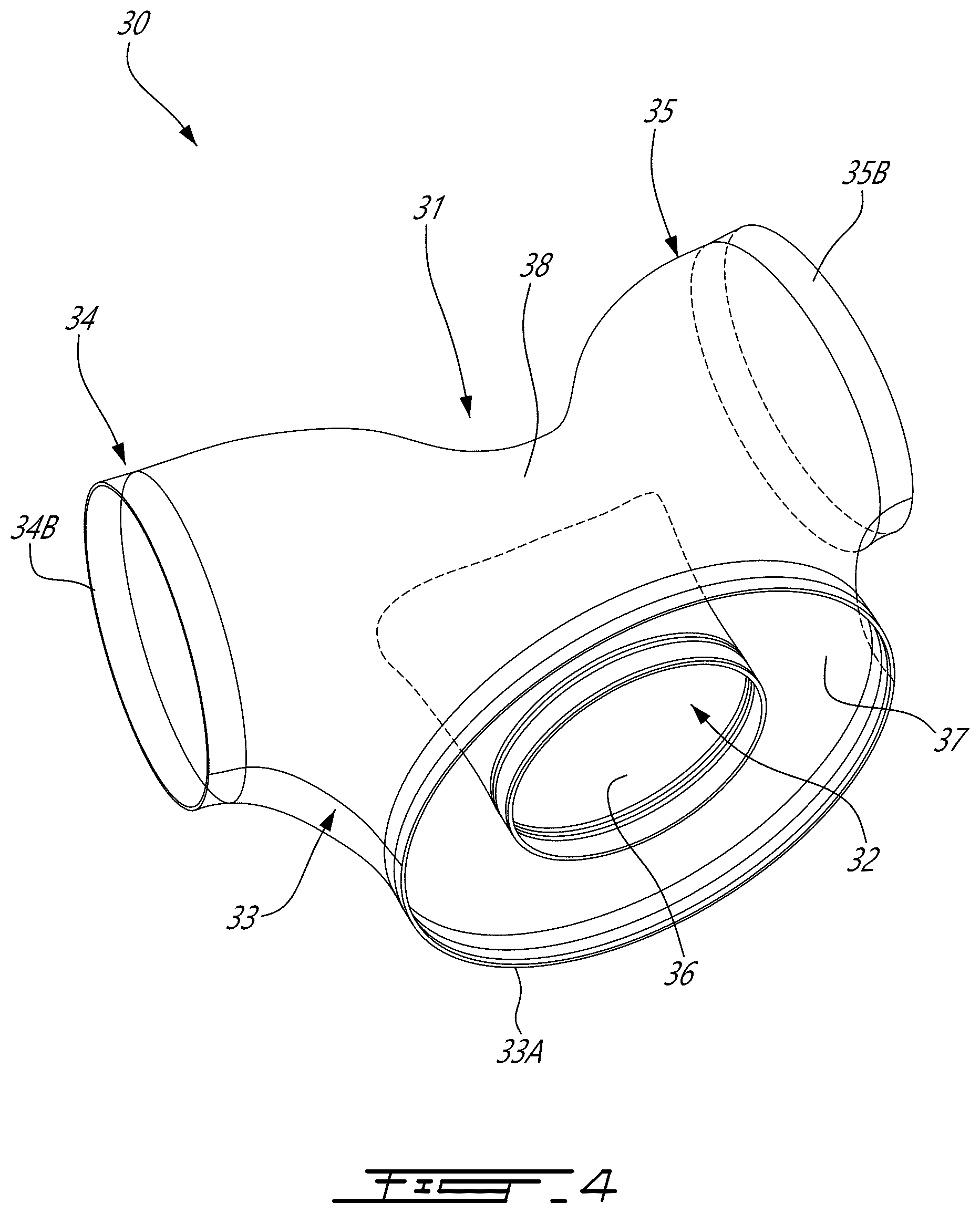 Patent US12617541 Figure 4 – Exhaust case for aircraft engine