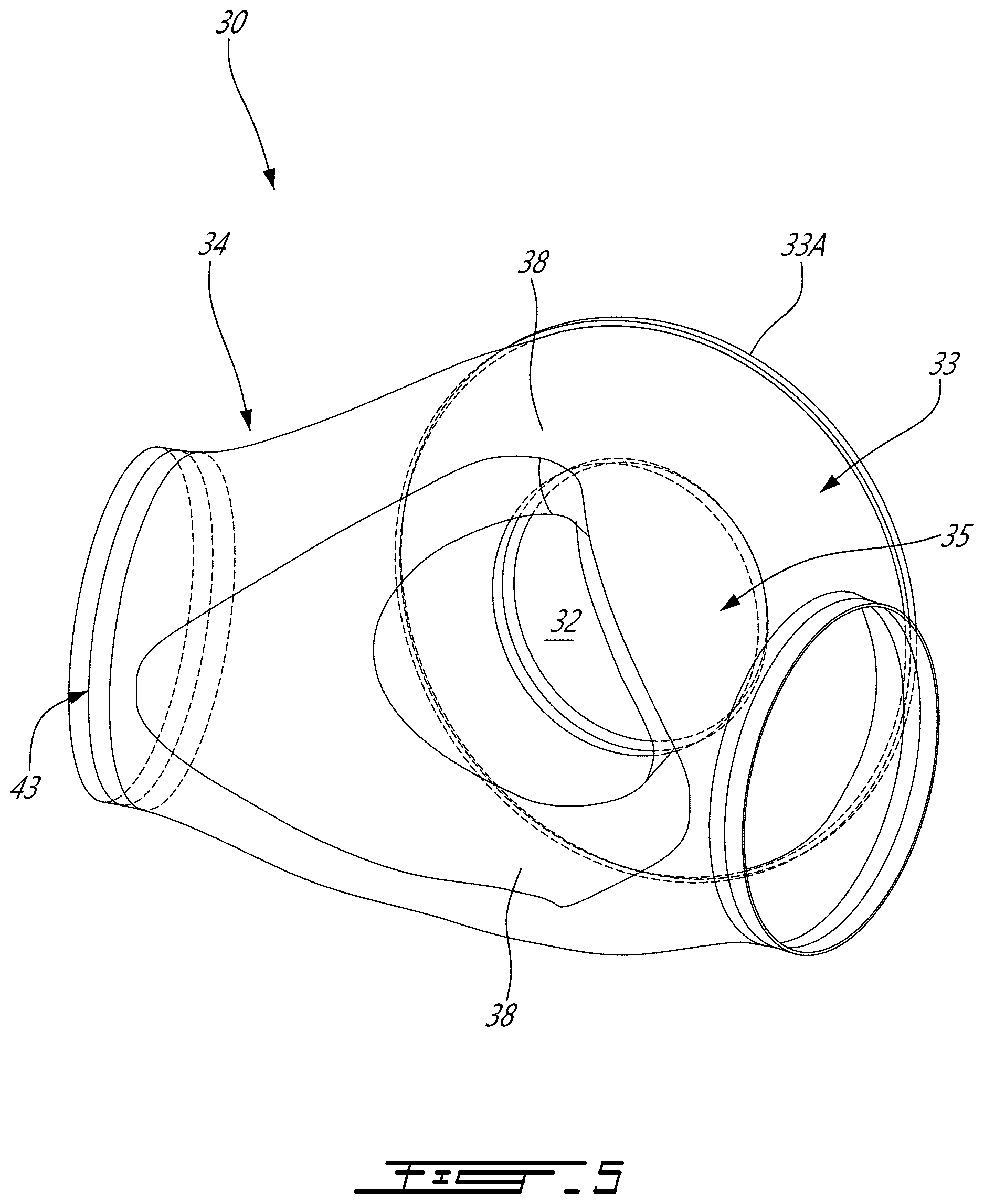 Patent US12617541 Figure 5 – Exhaust case for aircraft engine