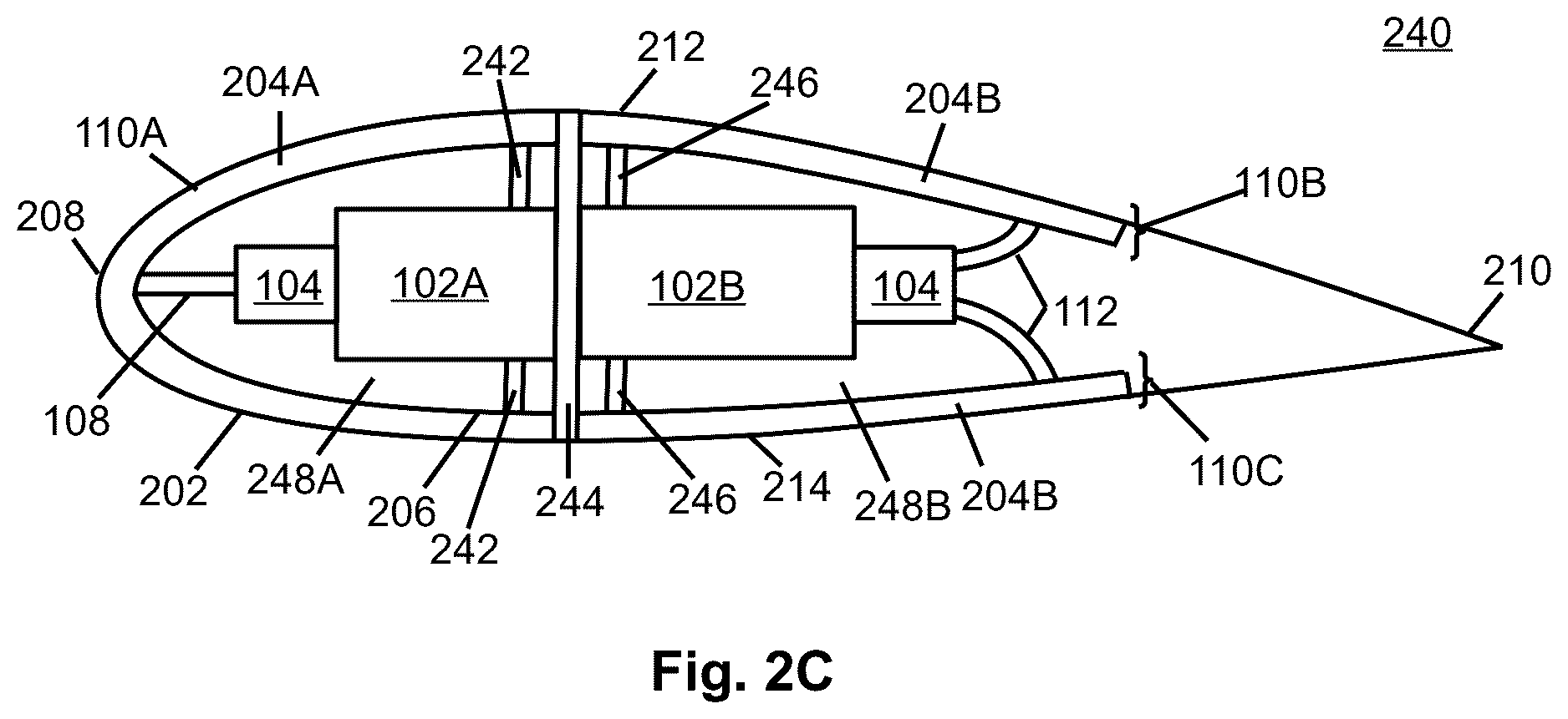 Patent US12617543 Figure 3 – Wing cooling system for fuel cell