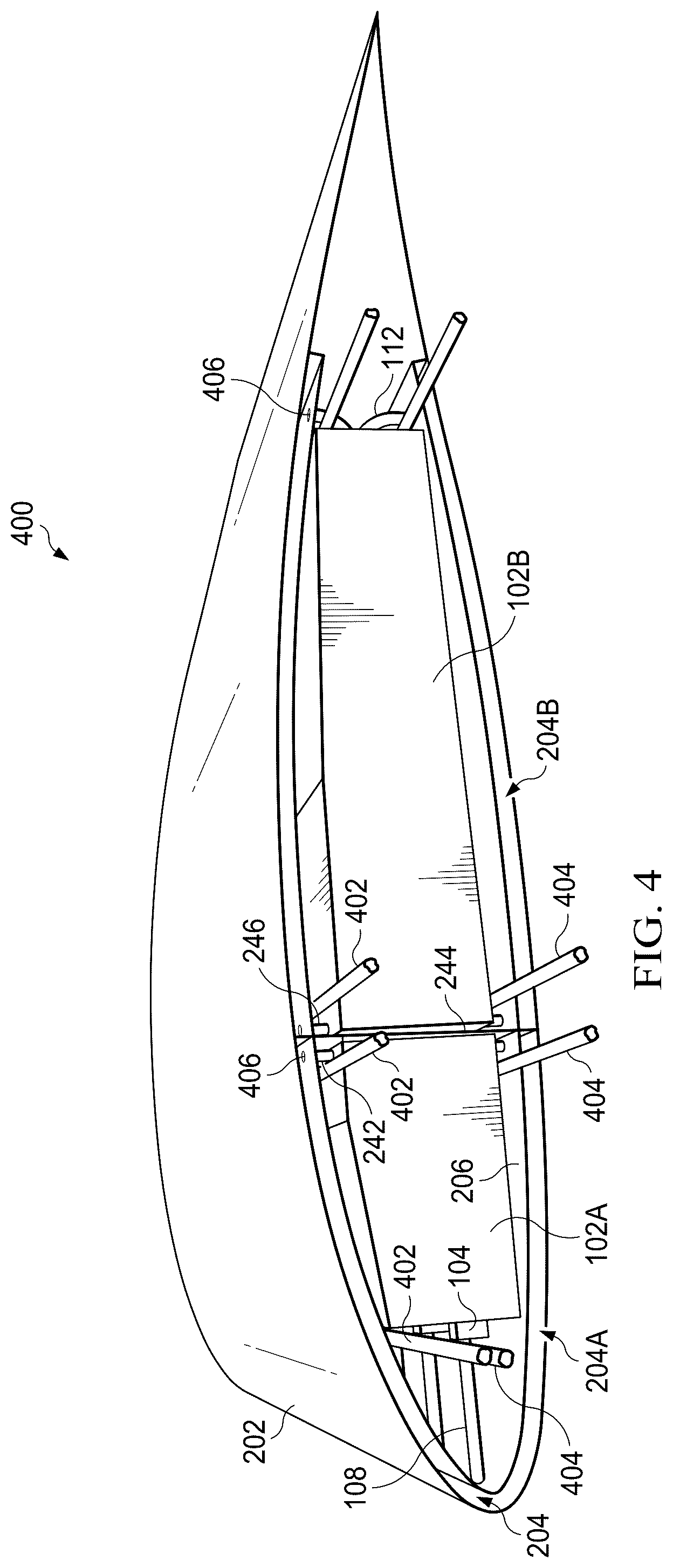 Patent US12617543 Figure 5 – Wing cooling system for fuel cell