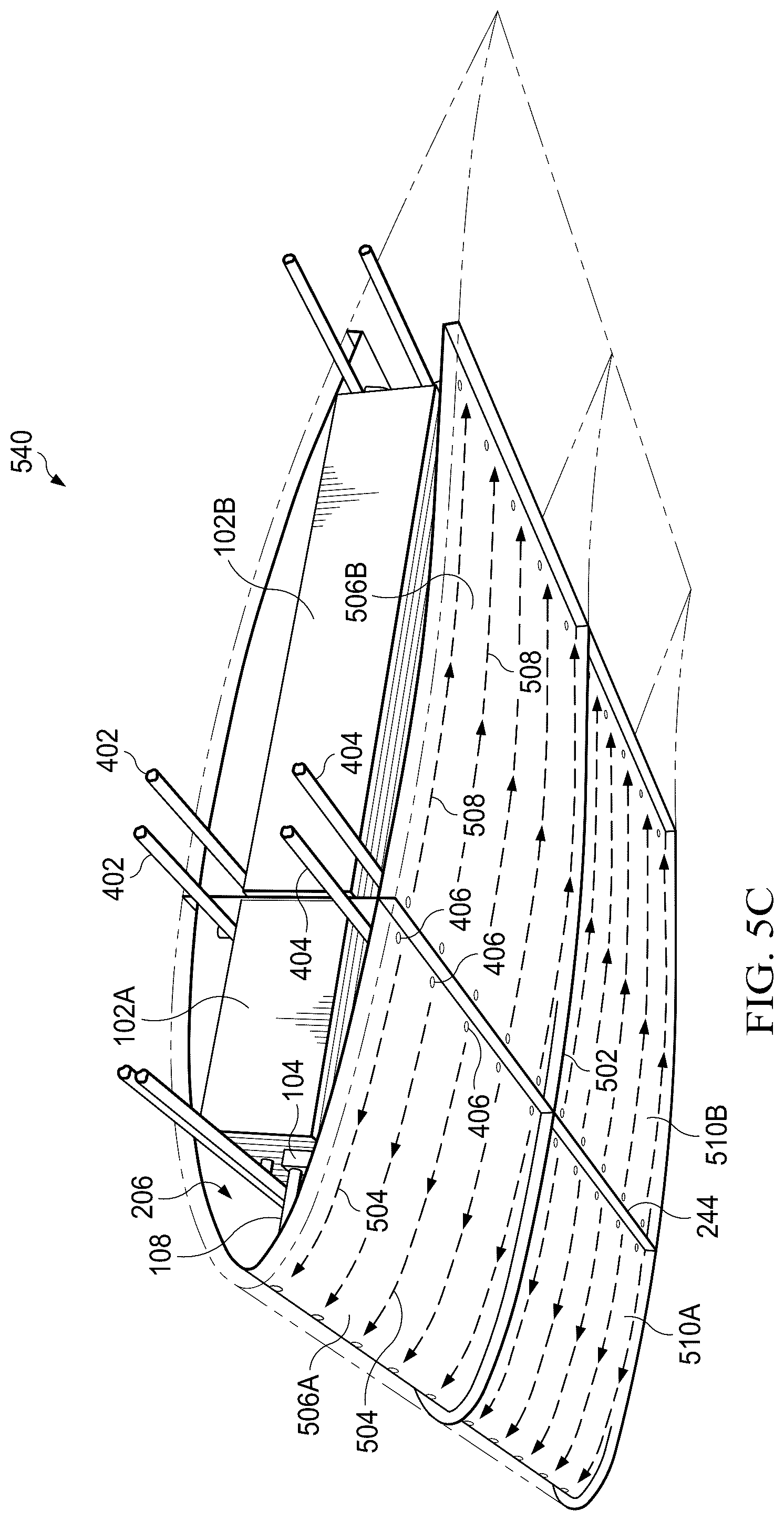 Patent US12617543 Figure 8 – Wing cooling system for fuel cell