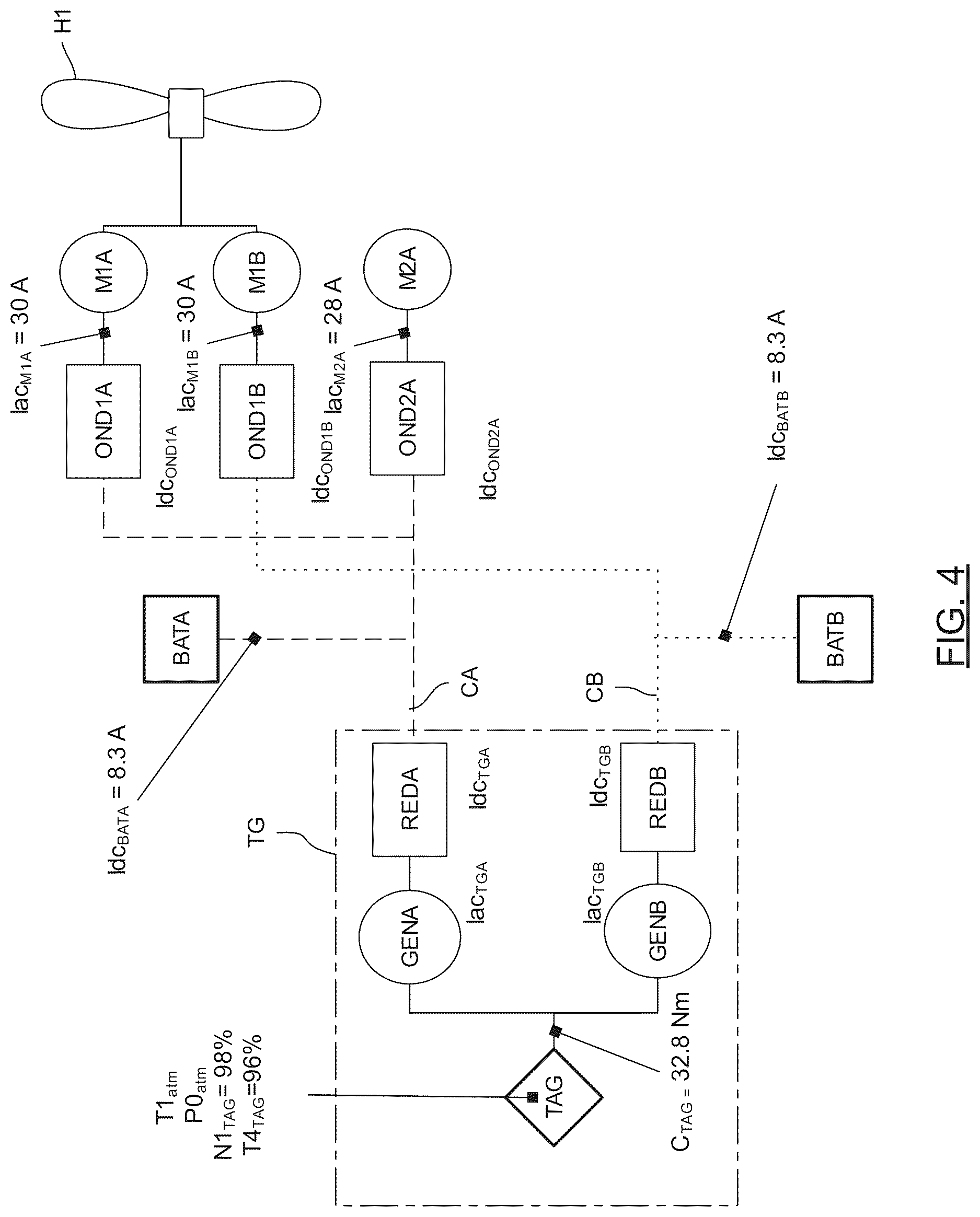 Patent US12617544 Figure 4 – Method for determining at least one power limit of a hybrid drive train for a transport vehicle, in particular an aircraft