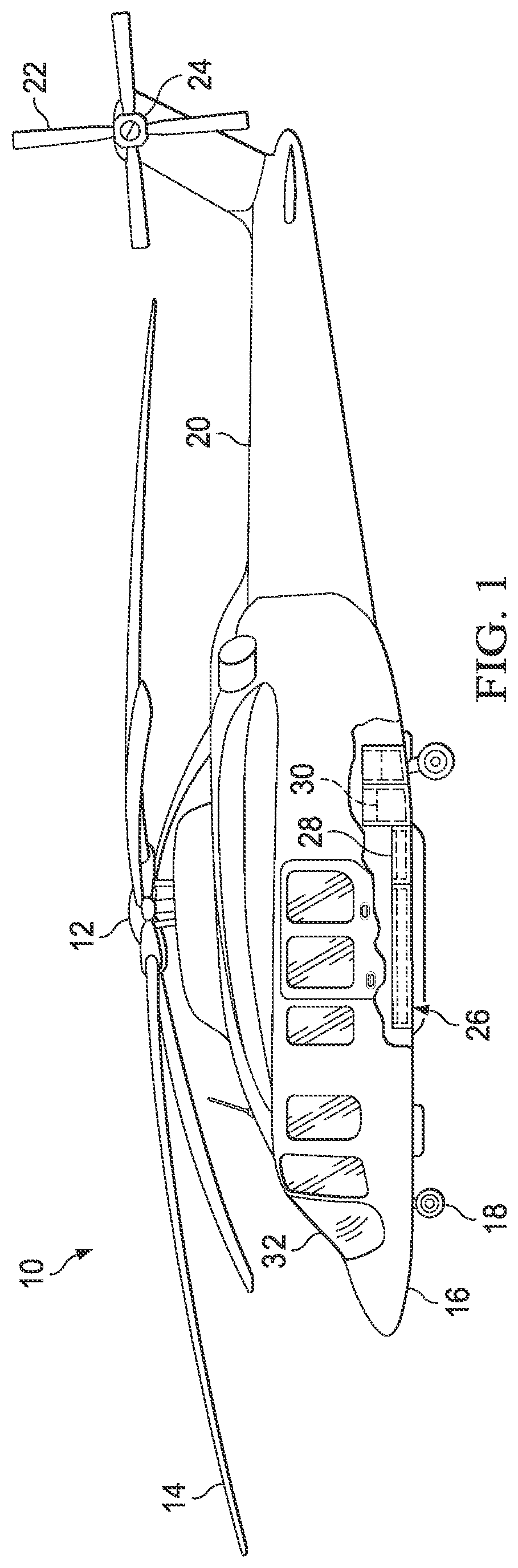 Patent US12617545 Figure 1 – Aircraft liquid containment cell including self-sealing structure