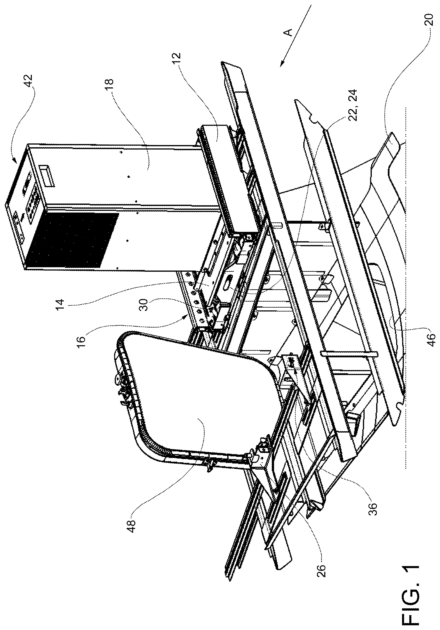 Patent US12617548 Figure 1 – Aircraft with moving system for moving sensing means during flight